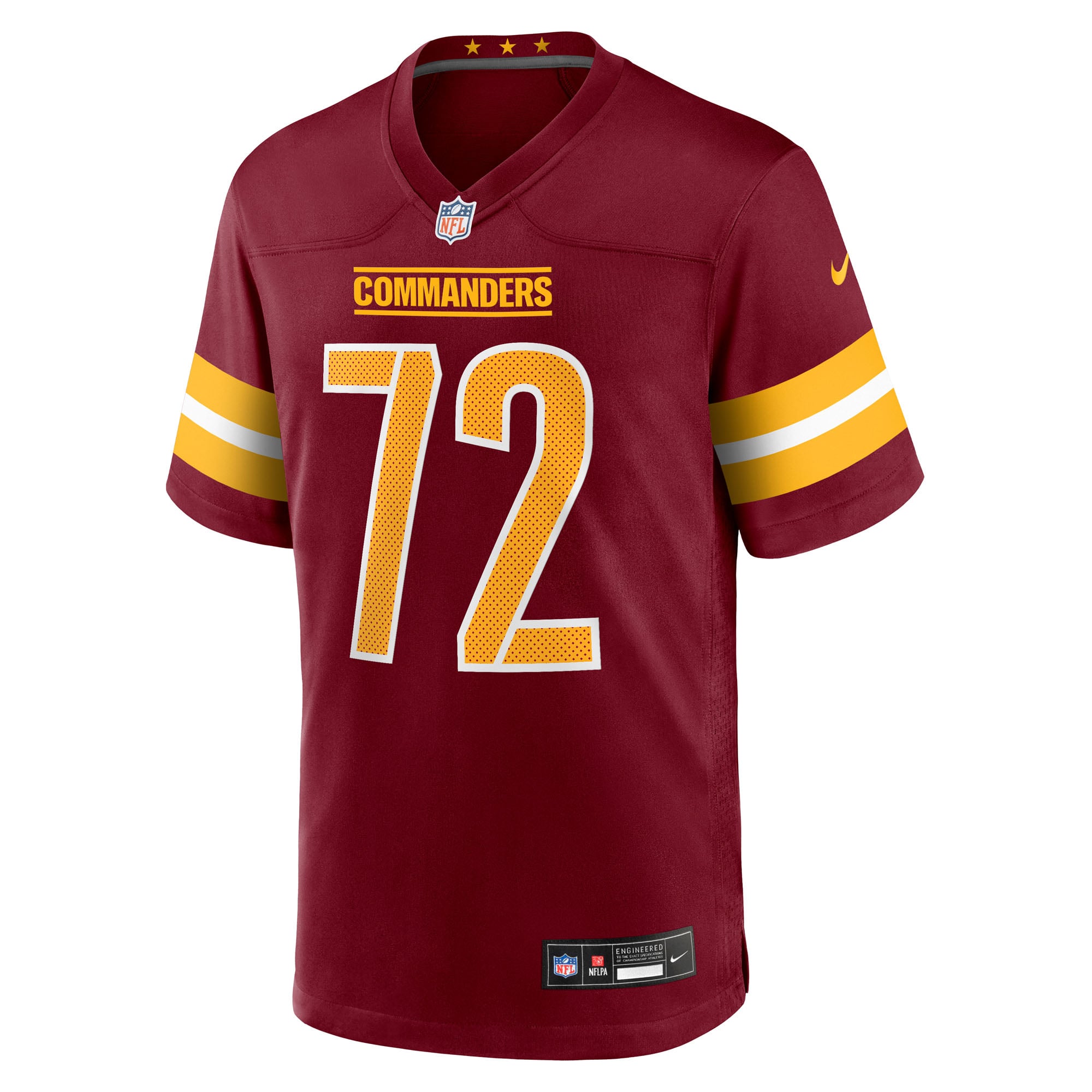 Josh Conerly Jr Washington Commanders Game Jersey Burgundy NFL Football Fan Wear Josh Conerly Jr