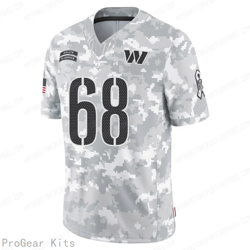 Russ Grimm Washington Commanders Jersey No.68 Camo NFL Football Fan Wear