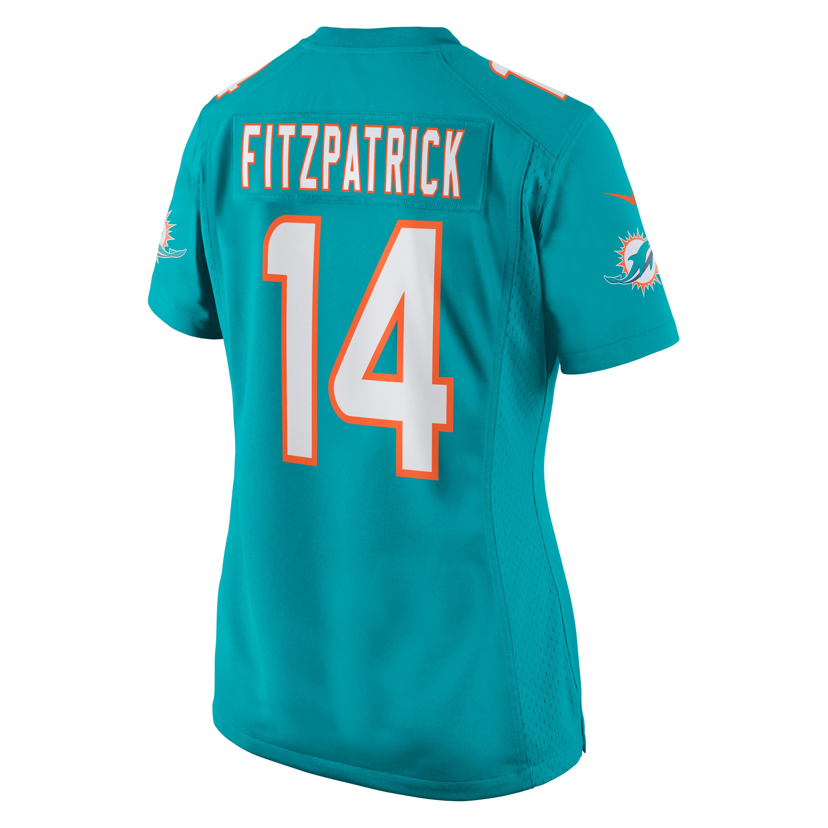 Ryan Fitzpatrick Miami Dolphins Game Jersey Aqua NFL Football Fan Wear Ryan Fitzpatrick