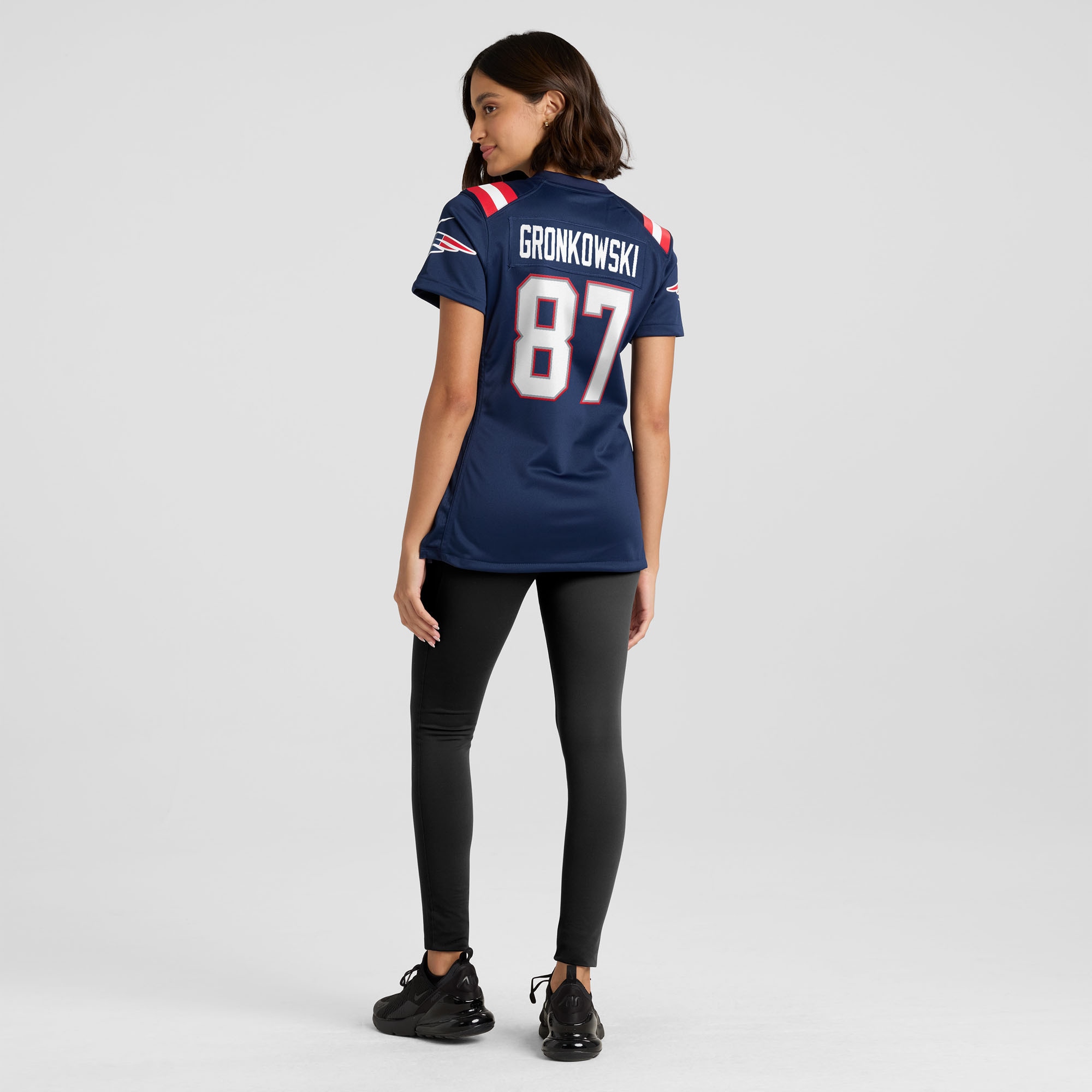 Rob Gronkowski Retired New England Patriots Game Jersey Navy NFL Football Fan Wear