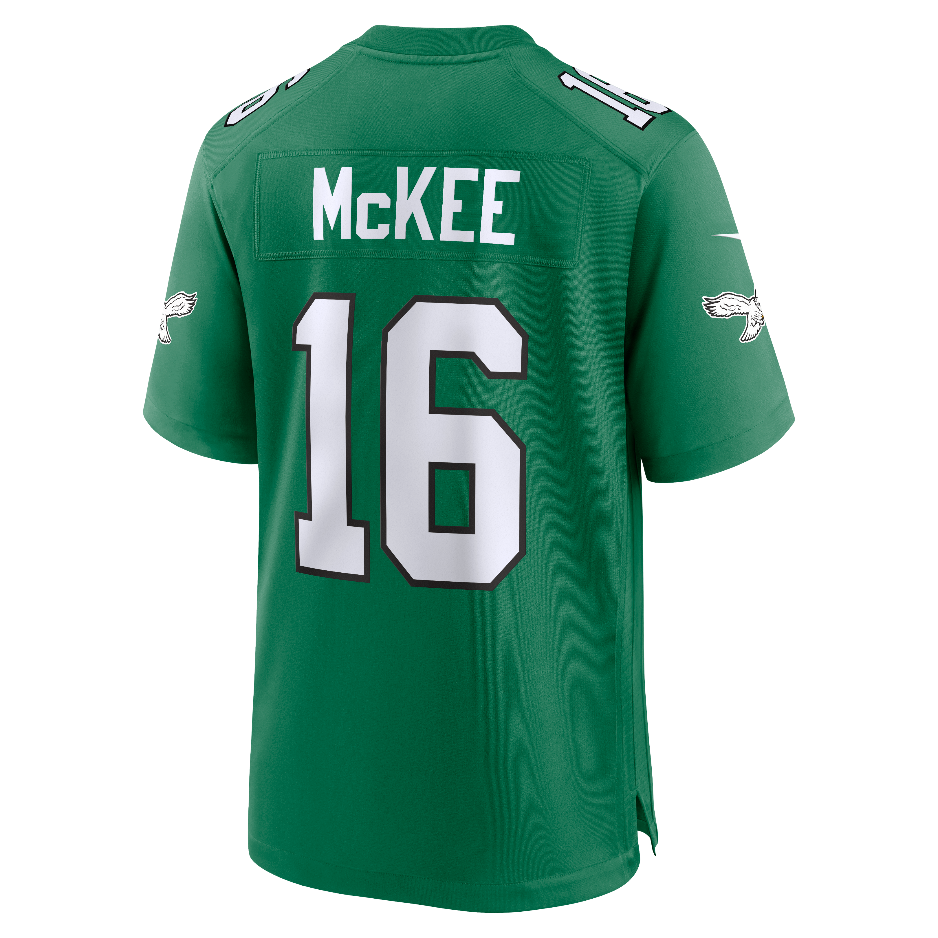 Tanner McKee Philadelphia Eagles Game Jersey Kelly Green NFL Football Fan Wear