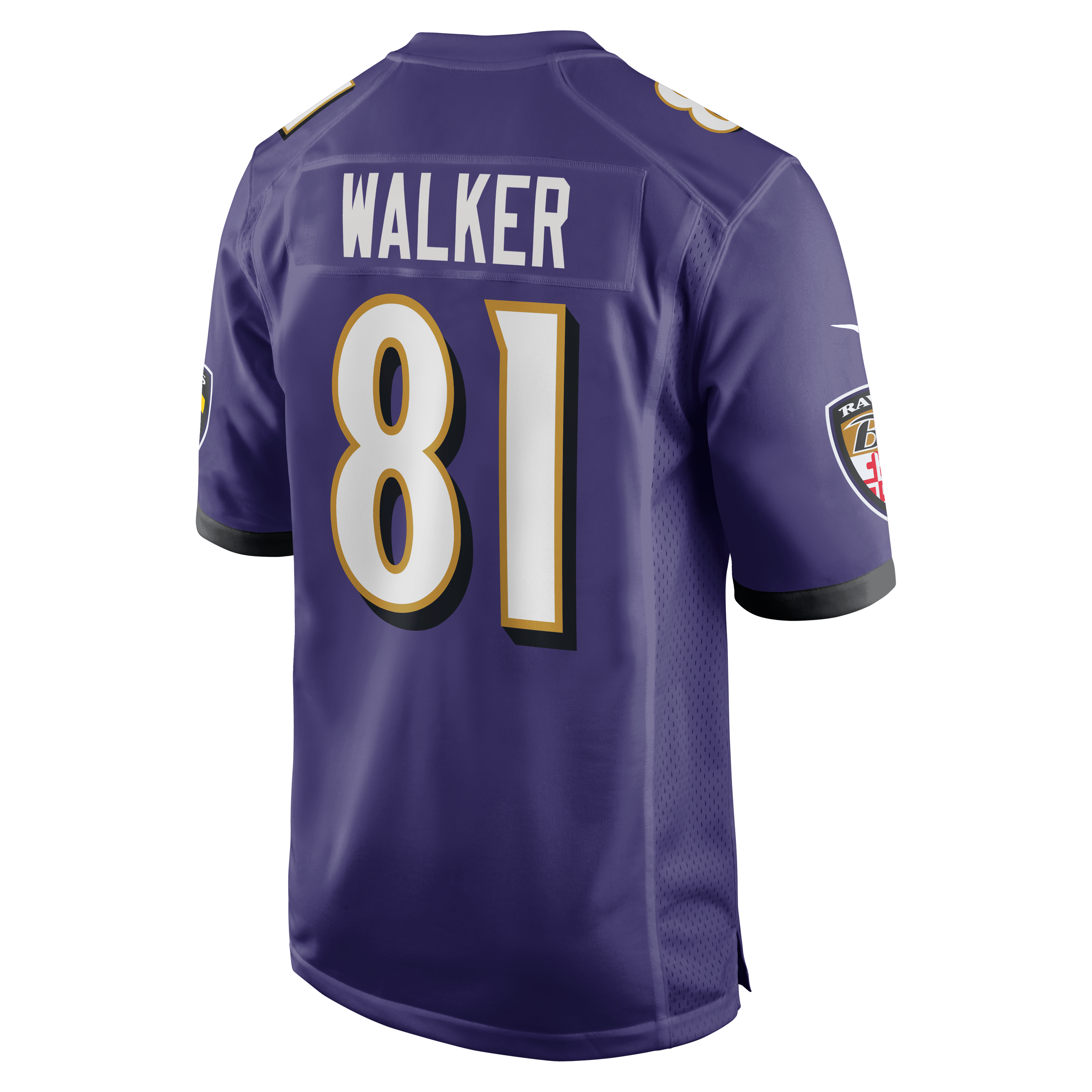 Devontez Walker Baltimore Ravens Game Jersey Purple NFL Football Fan Wear
