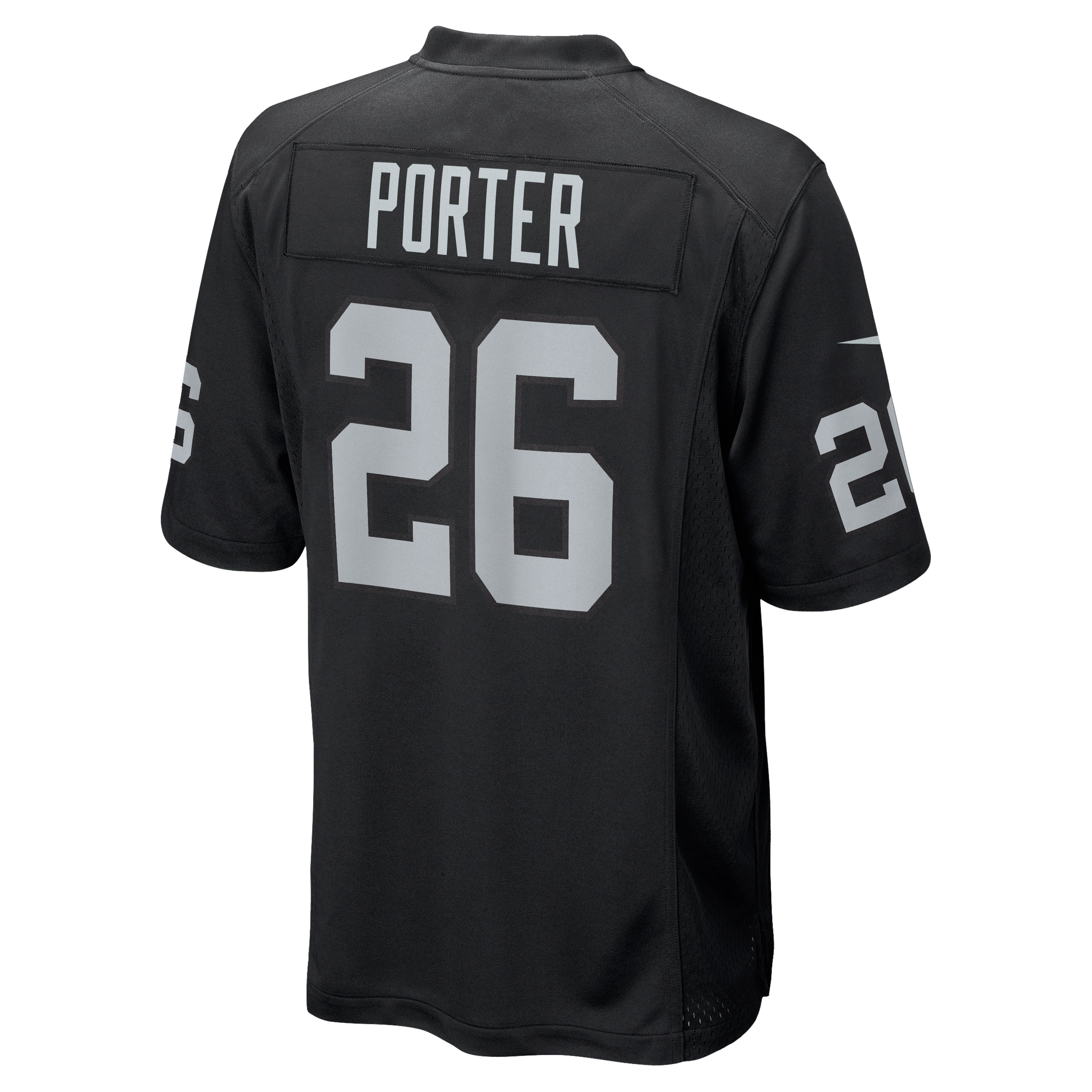 Darien Porter Las Vegas Raiders Game Jersey Black NFL Football Fan Wear