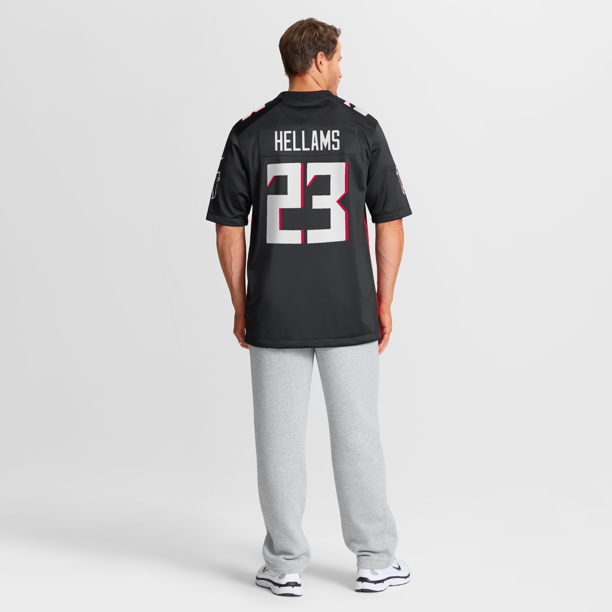 DeMarcco Hellams Atlanta Falcons Game Jersey Black NFL Football Fan Wear