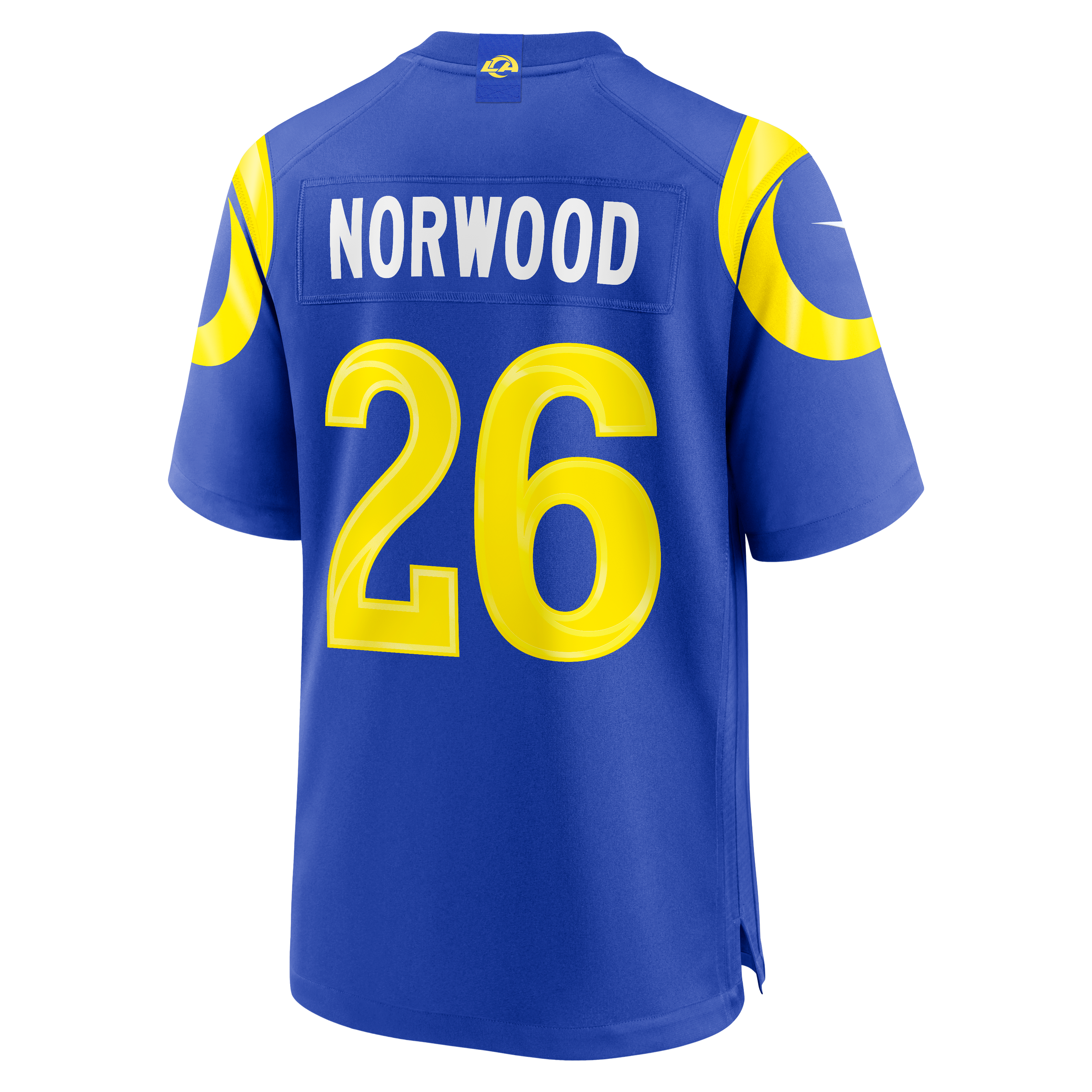 Drey Norwood Los Angeles Rams Game Jersey Royal NFL Football Fan Wear Drey Norwood