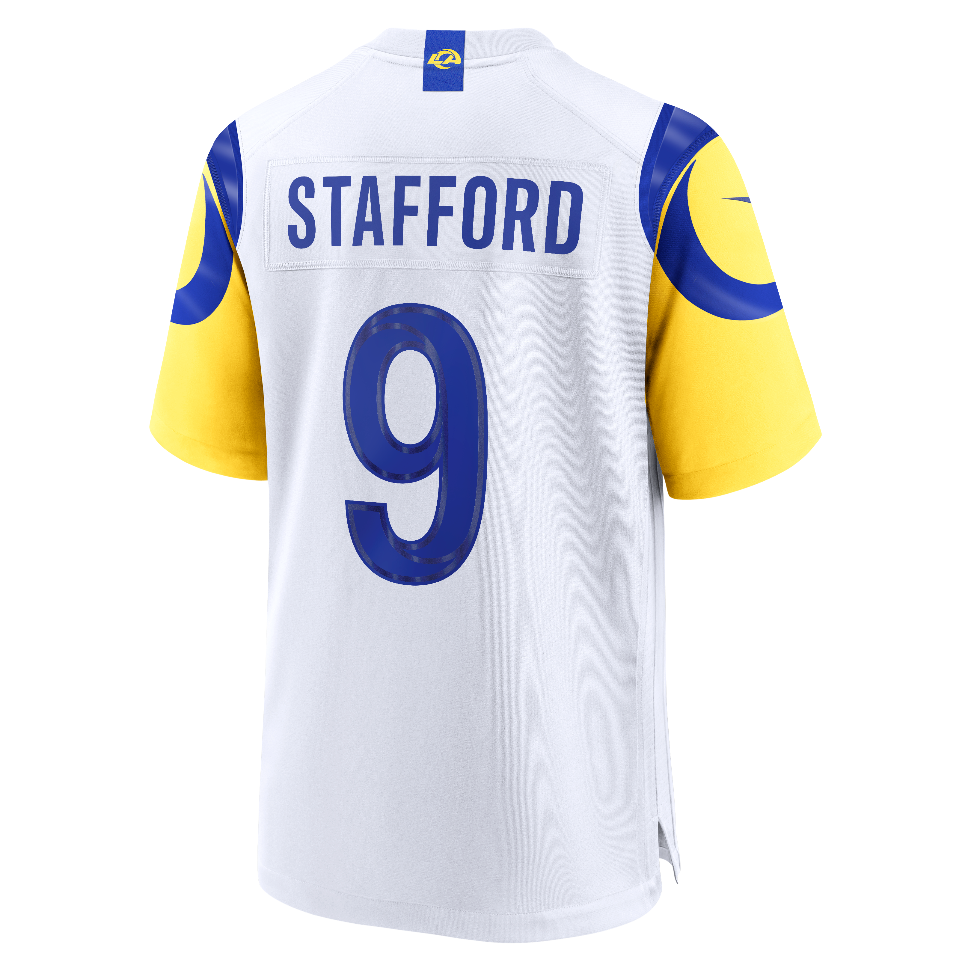 Matthew Stafford Los Angeles Rams Player Jersey White NFL Football Fan Wear Matthew Stafford