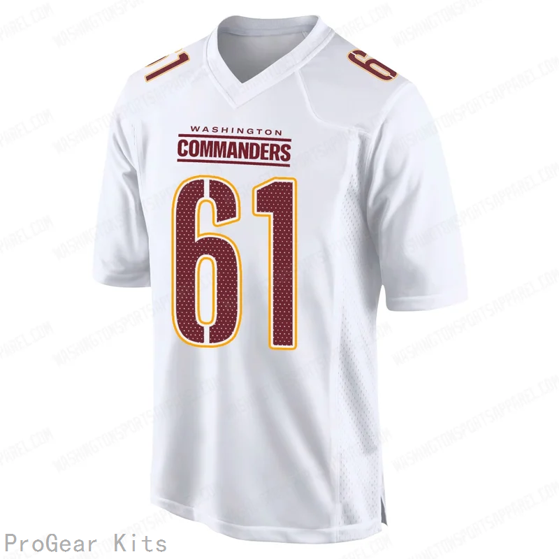 Tyler Cooper Tundra Washington Commanders Game Jersey No.61 White NFL Football Fan Wear