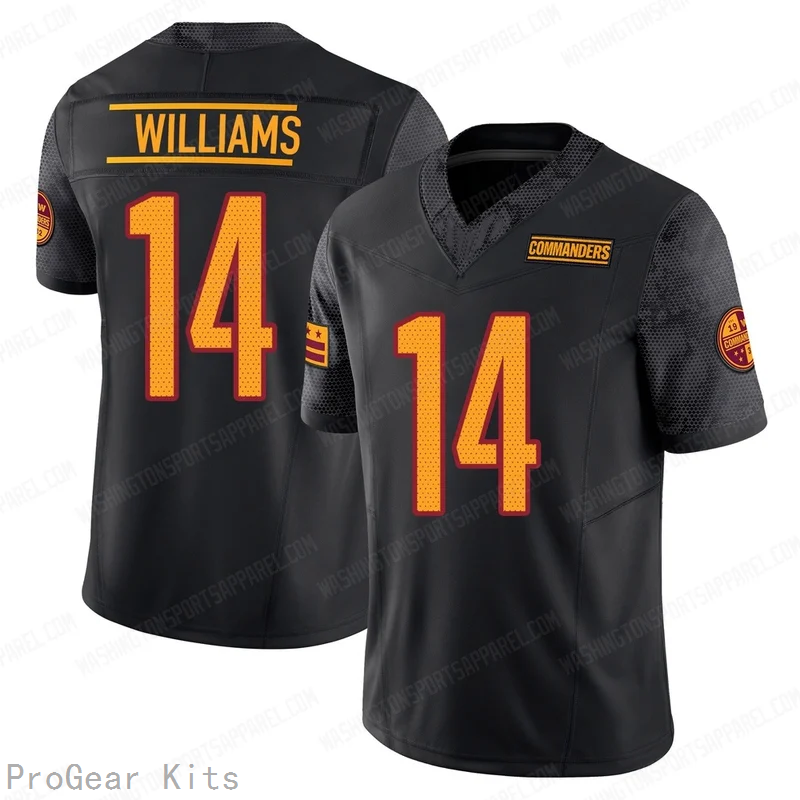 Antonio Williams Washington Commanders Alternate Jersey No.14 Black NFL Football Fan Wear Antonio Williams