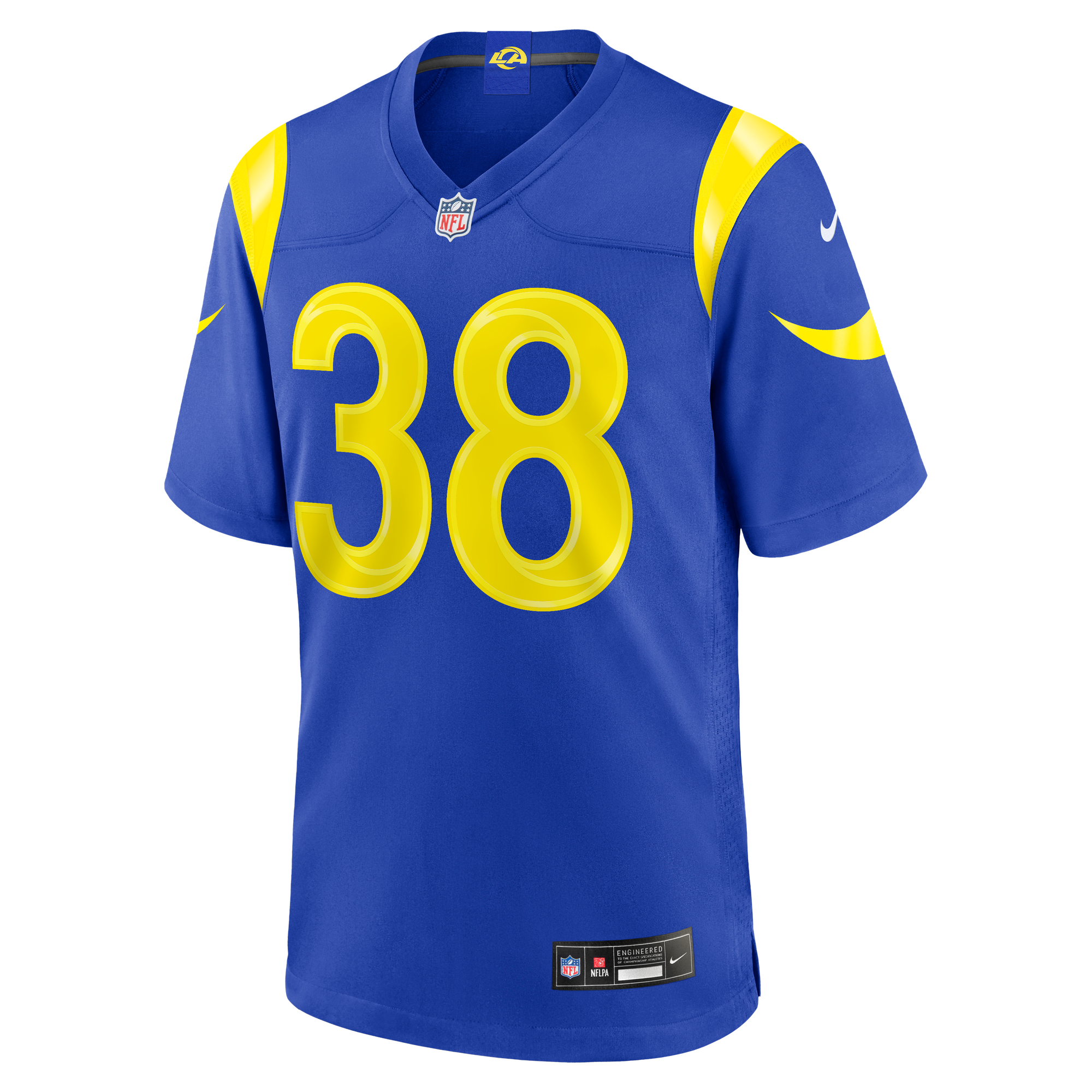 Dan Villari Los Angeles Rams Game Jersey Royal NFL Football Fan Wear