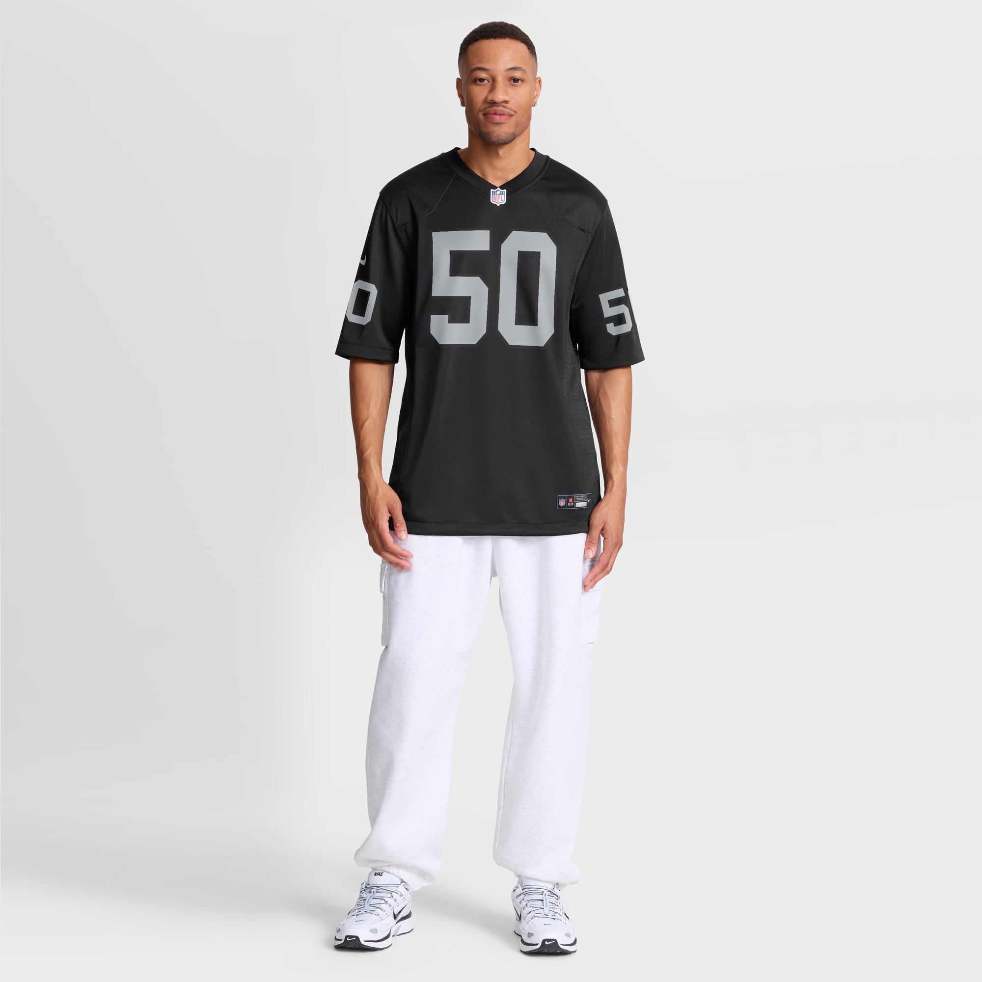 Jacob Bobenmoyer Las Vegas Raiders Player Jersey Black NFL Football Fan Wear
