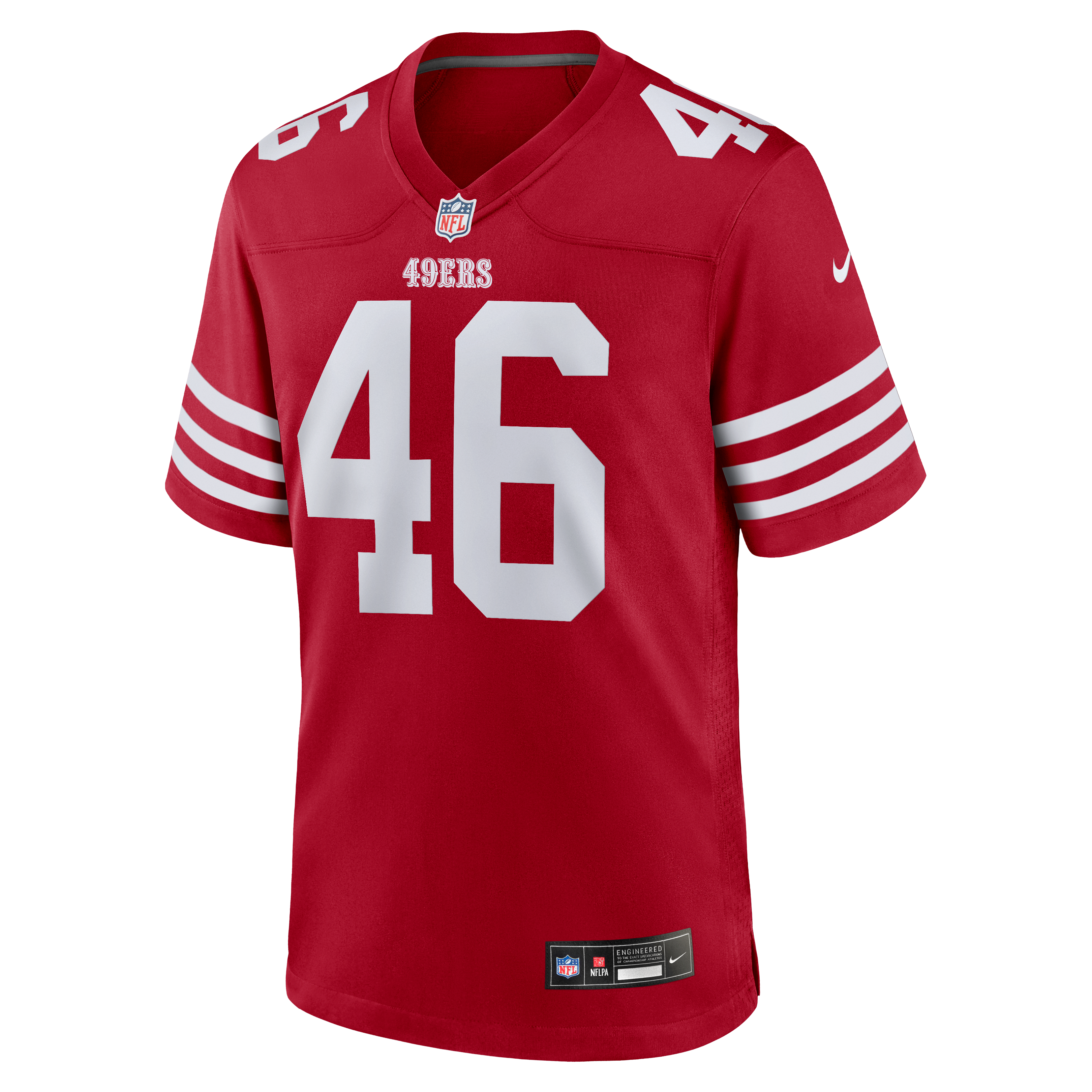 Jon Weeks San Francisco 49ers Game Jersey Scarlet NFL Football Fan Wear Jon Weeks