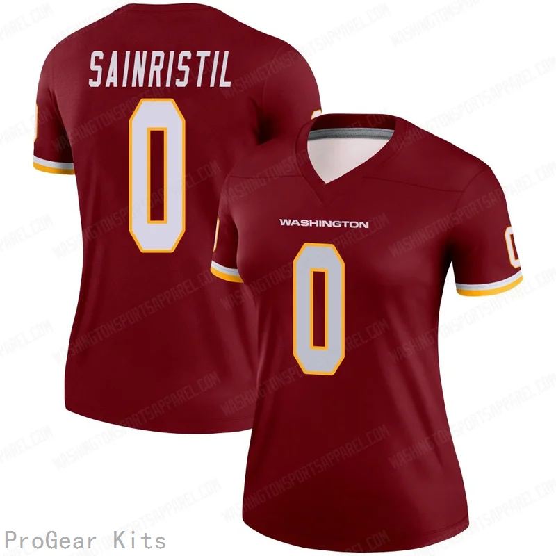 Mike Sainristil Washington Commanders Legend Jersey No.0 Burgundy NFL Football Fan Wear