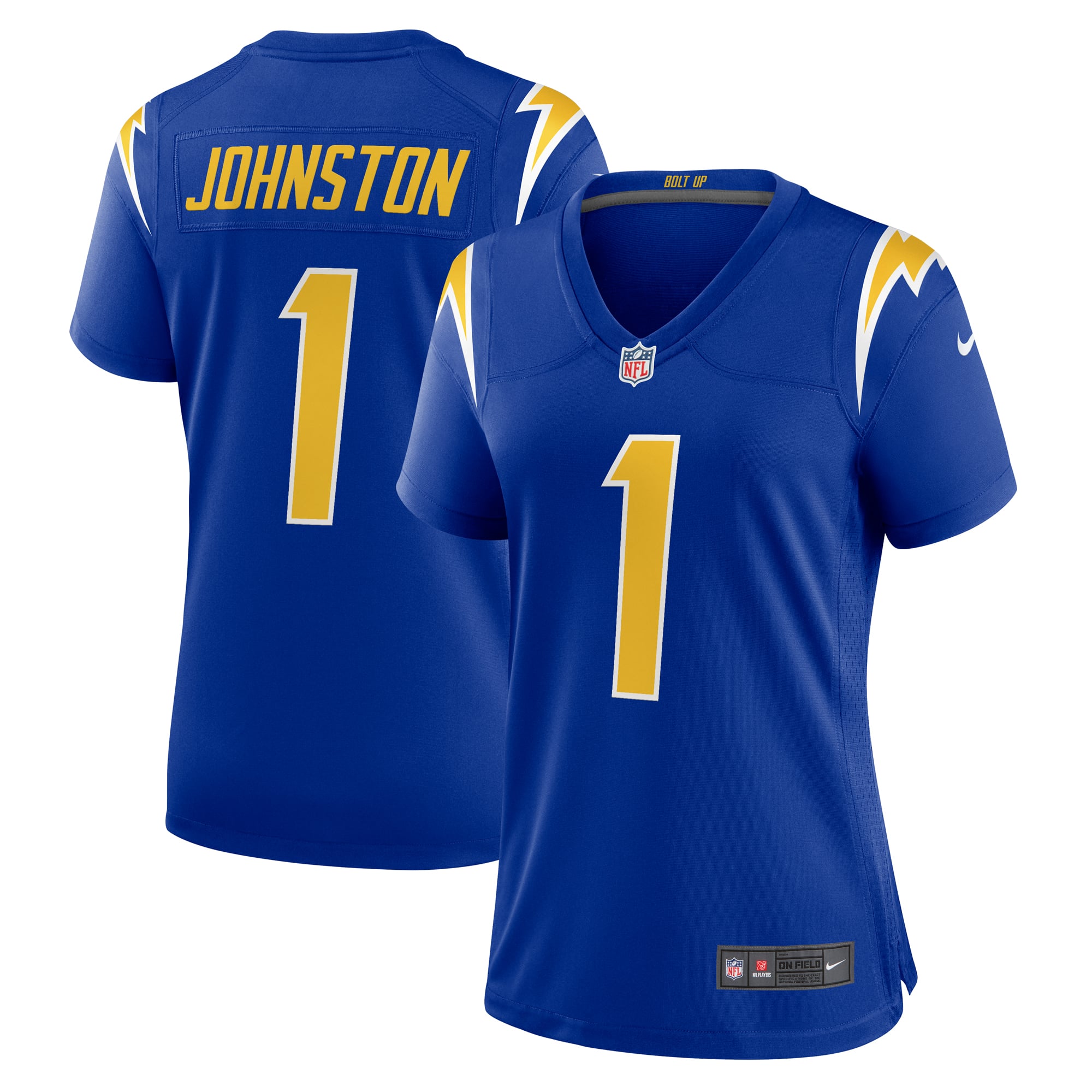 Quentin Johnston Los Angeles Chargers Game Jersey Royal NFL Football Fan Wear