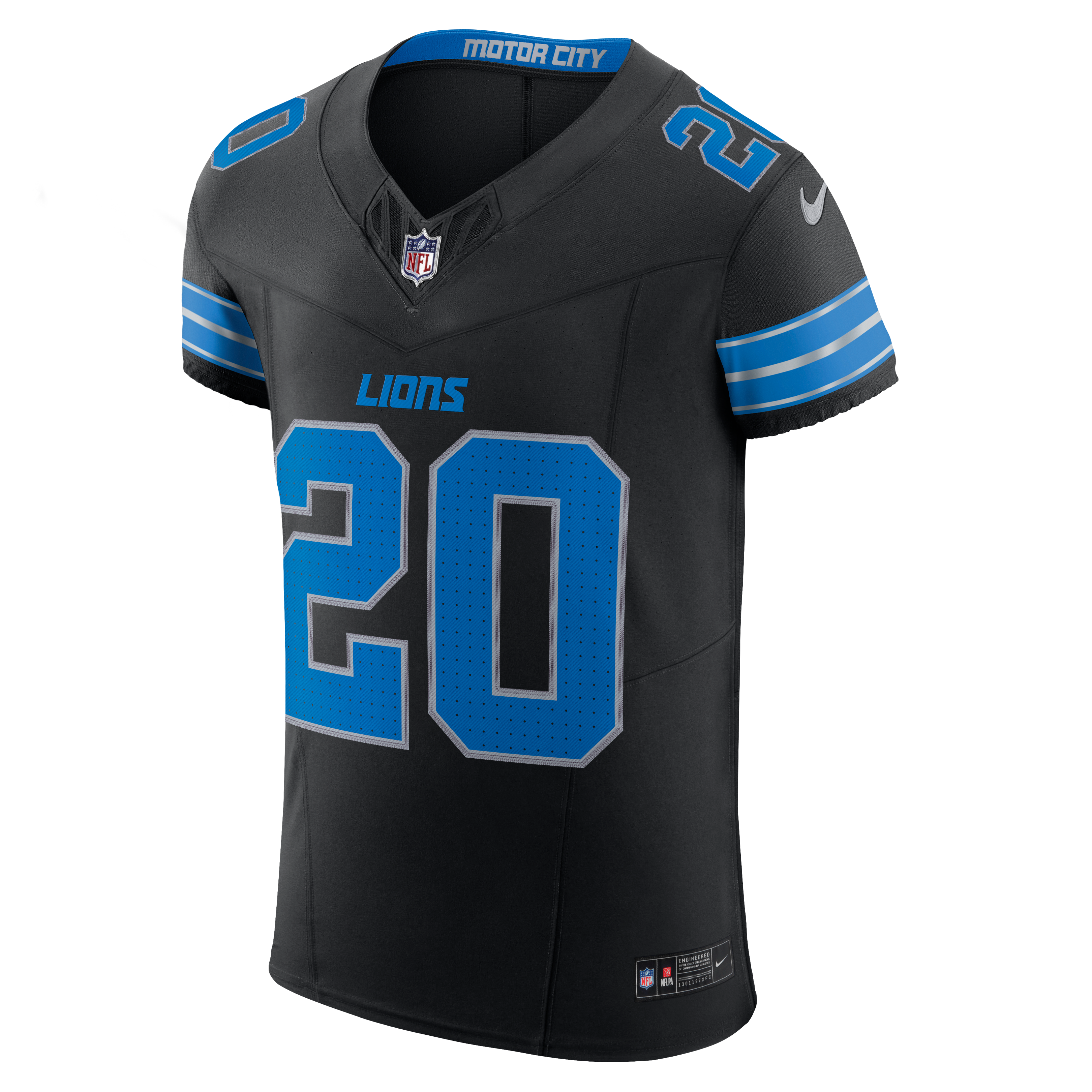 Barry Sanders Detroit Lions Alternate Jersey Black NFL Football Fan Wear Barry Sanders