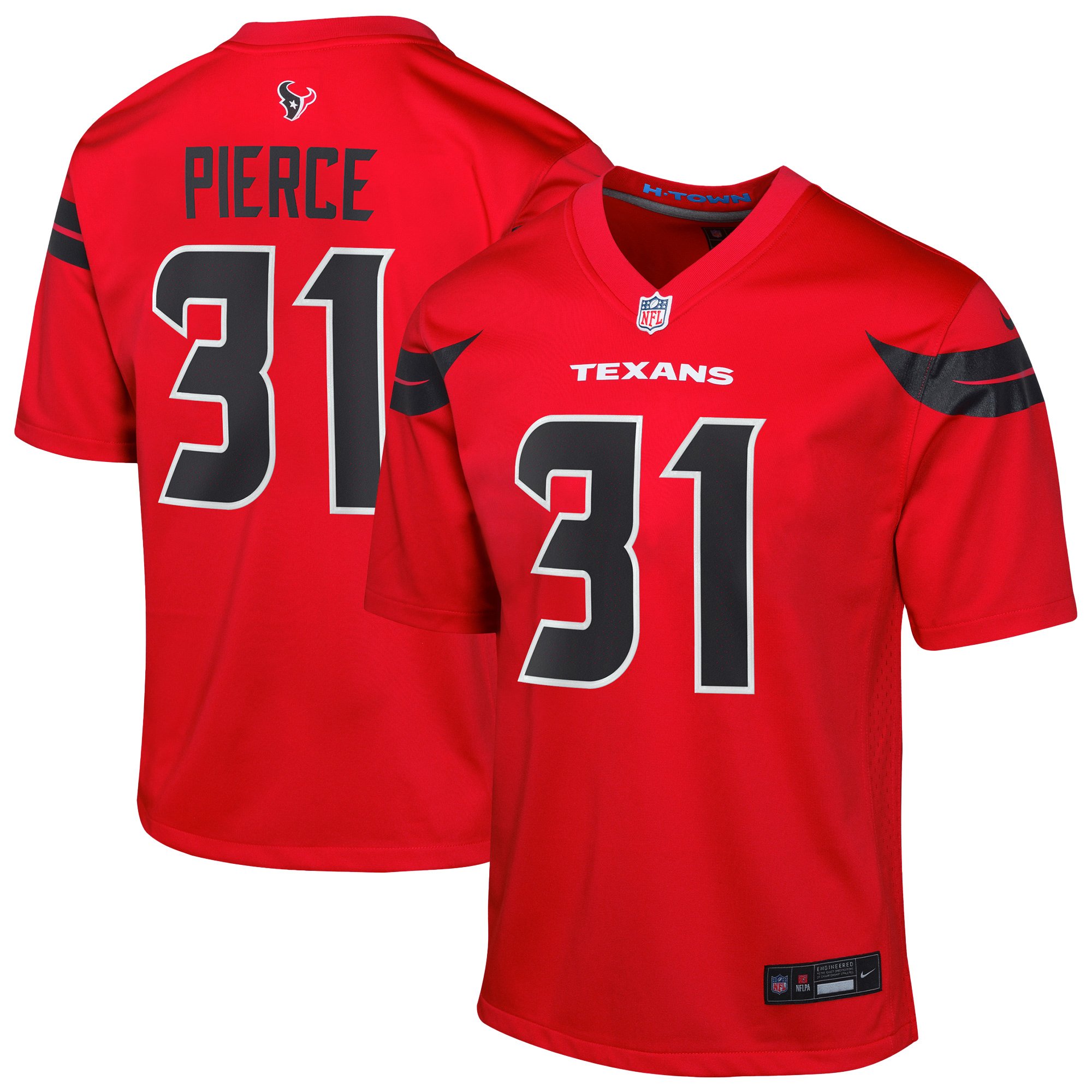 Dameon Pierce Houston Texans Game Jersey Red NFL Football Fan Wear
