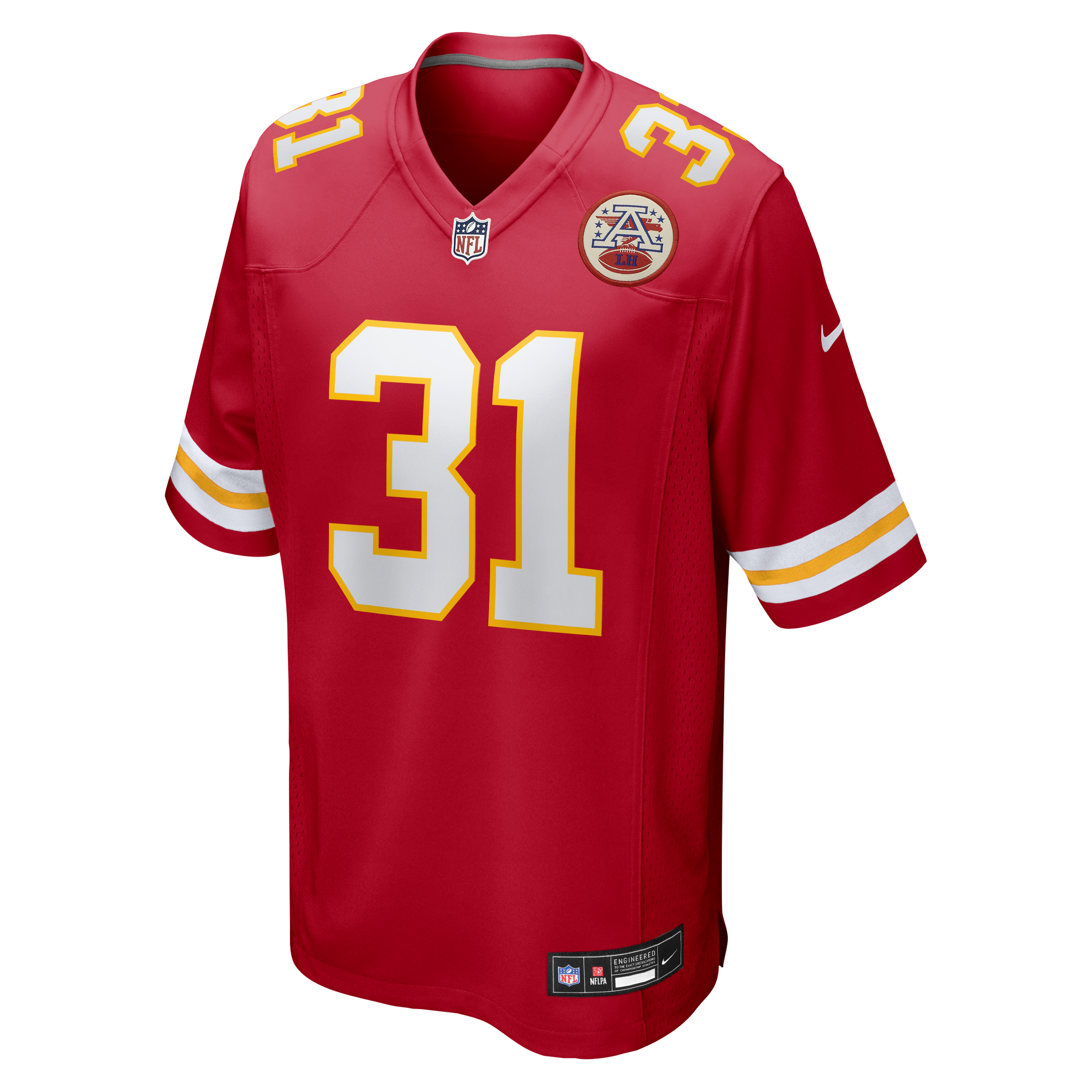 Priest Holmes Retired Kansas City Chiefs Player Jersey Red NFL Football Fan Wear Priest Holmes Retired