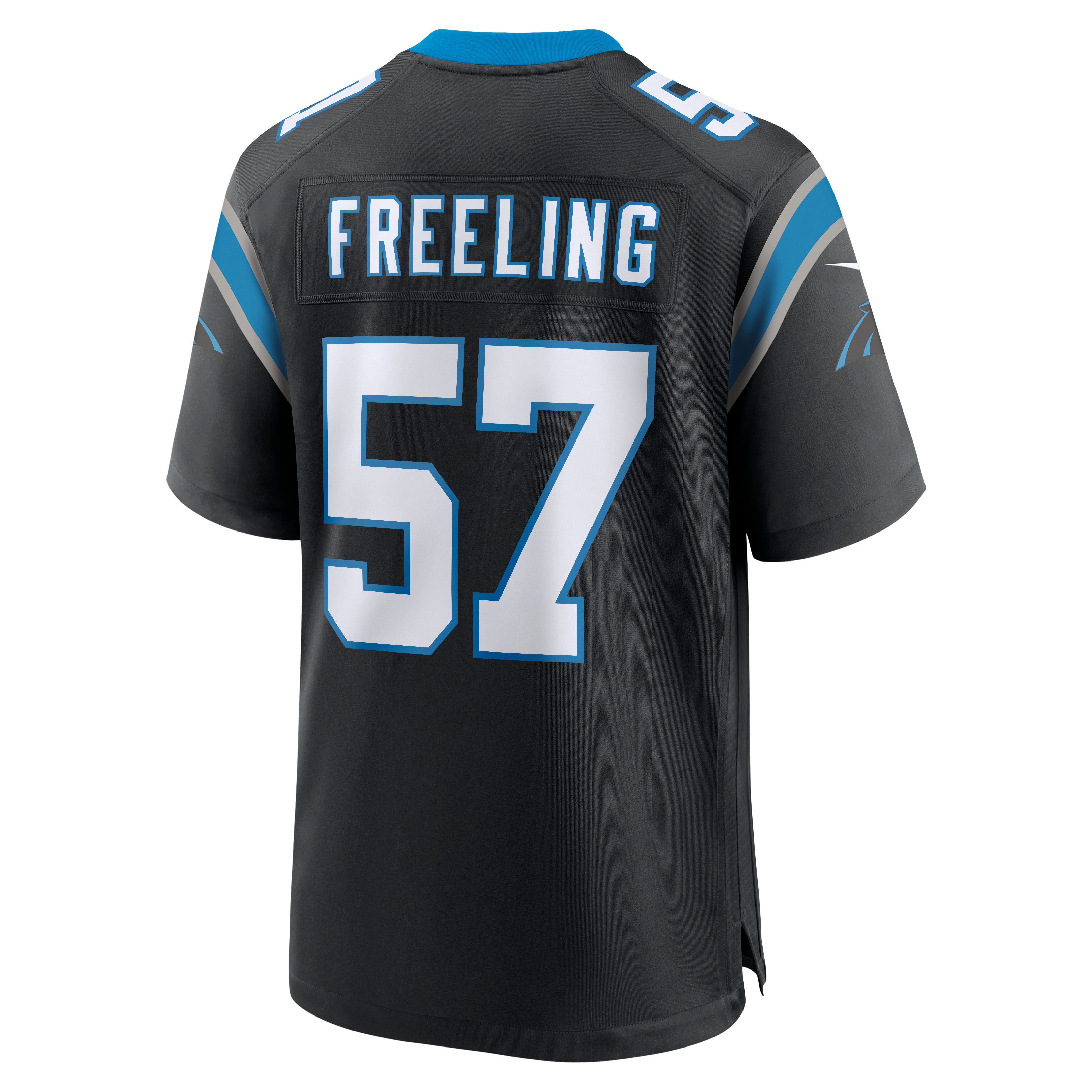 Round Pick No Carolina Panthers Game Jersey Black NFL Football Fan Wear