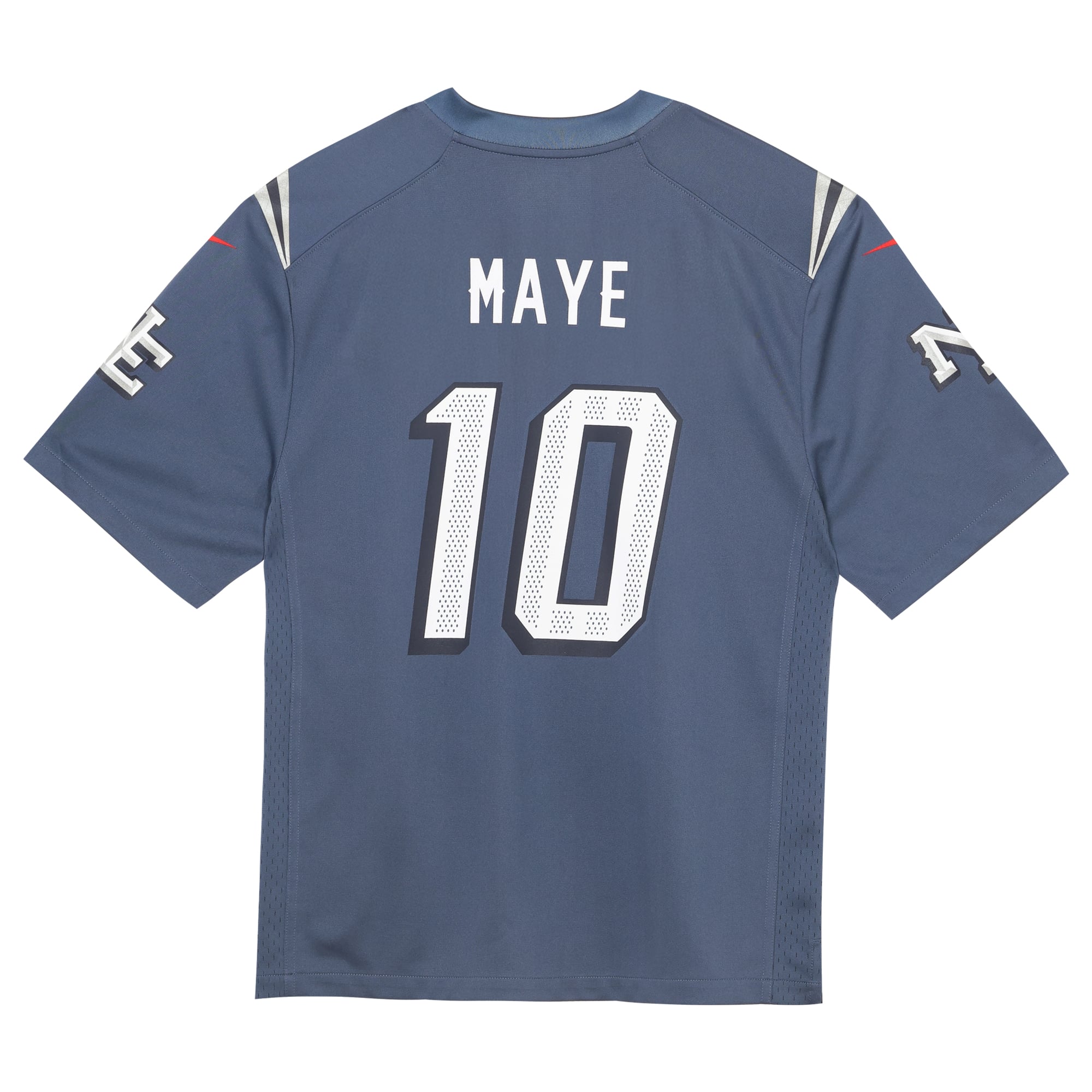 Drake Maye New England Patriots Game Jersey Blue NFL Football Fan Wear Drake Maye