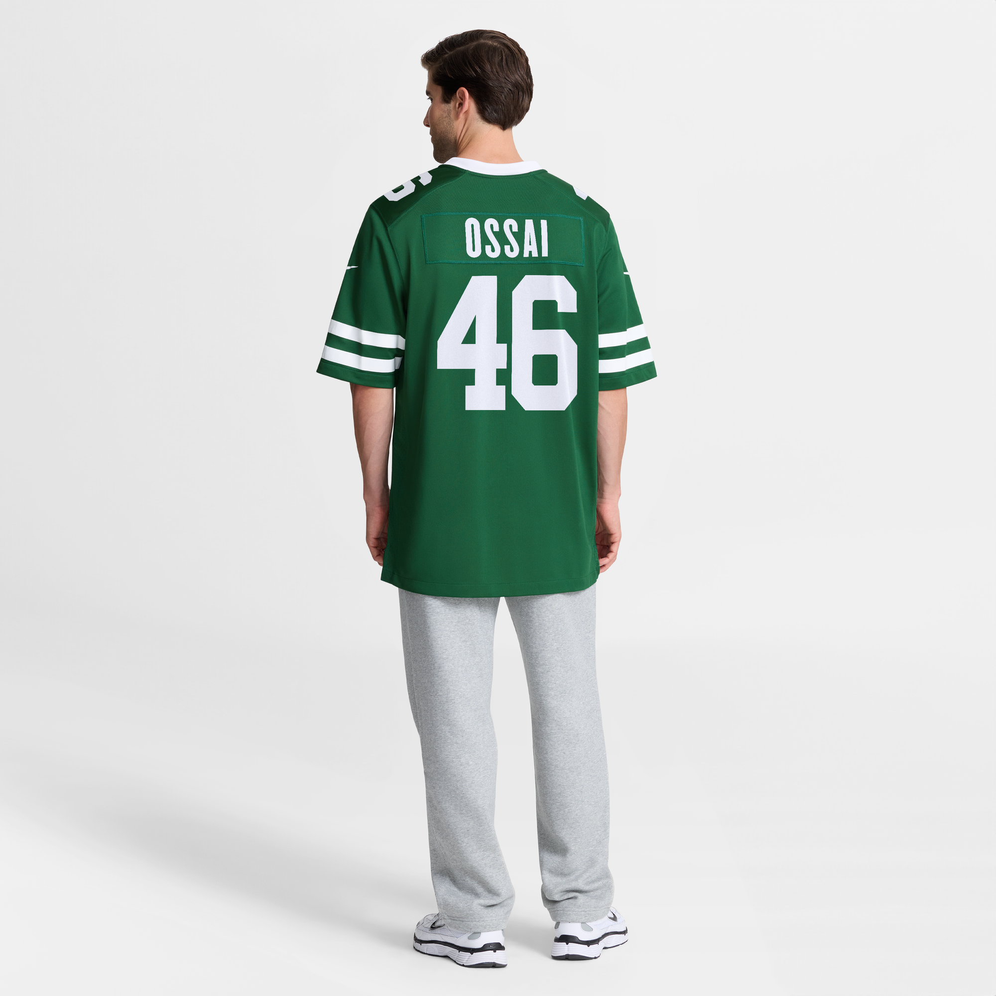 Joseph Ossai New York Jets Game Jersey Green NFL Football Fan Wear Joseph Ossai