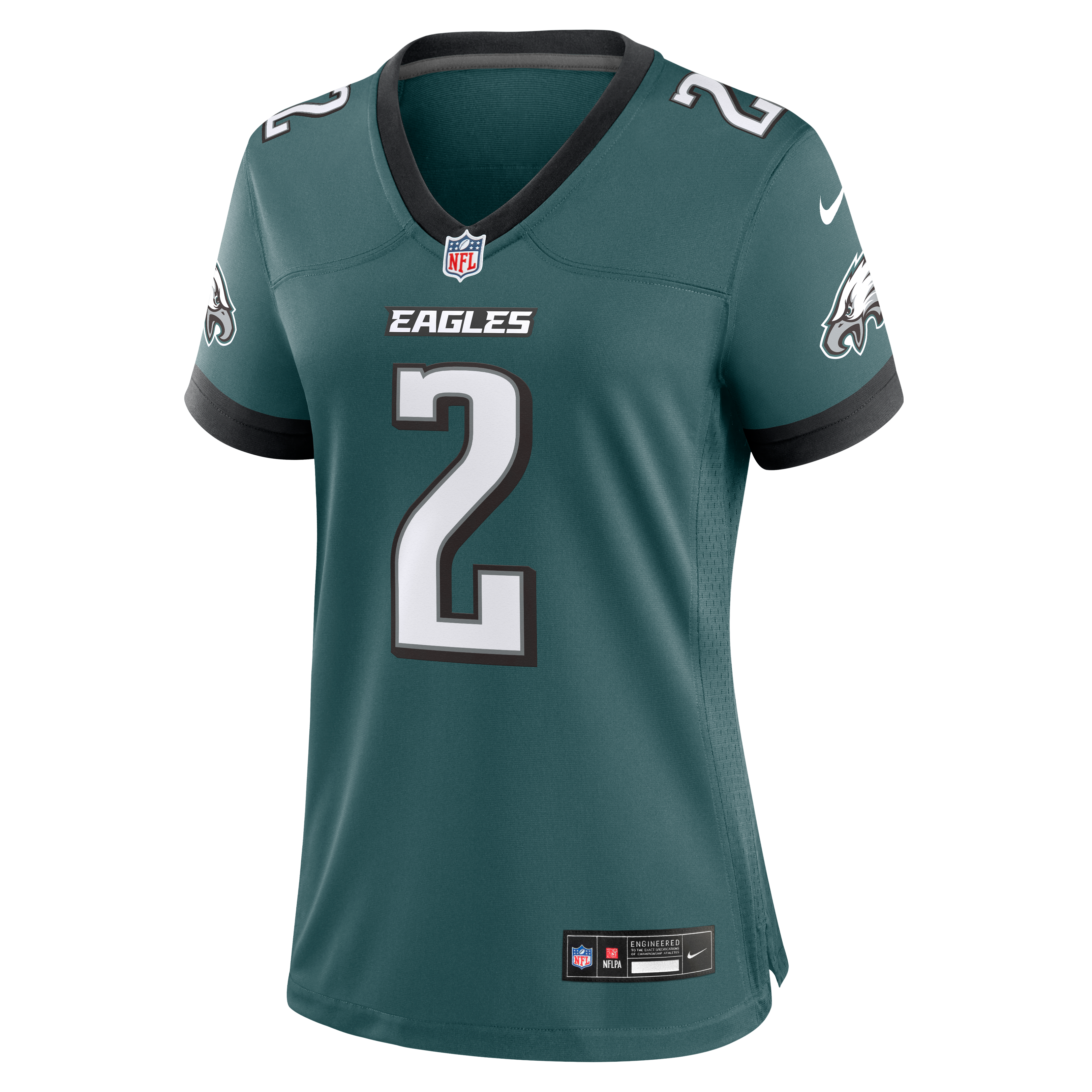 Tariq Woolen Philadelphia Eagles Game Jersey Midnight NFL Football Fan Wear Tariq Woolen