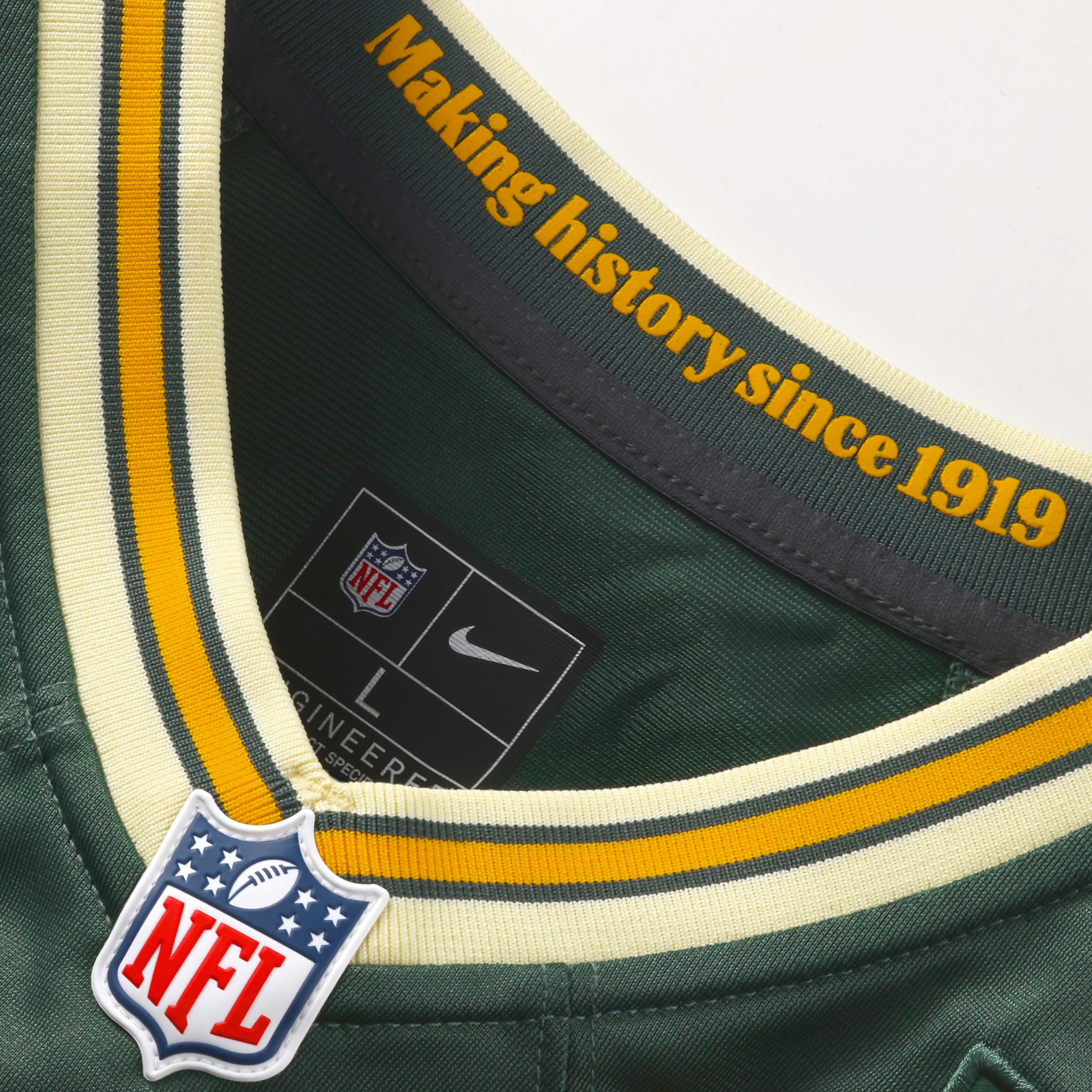 Green Bay Packers Custom Jersey Green NFL Football Fan Wear Custom Number