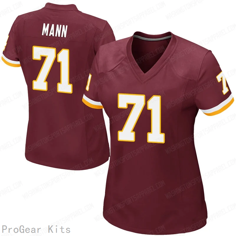 Charles Mann Washington Commanders Legend Jersey No.71 Burgundy NFL Football Fan Wear Charles Mann