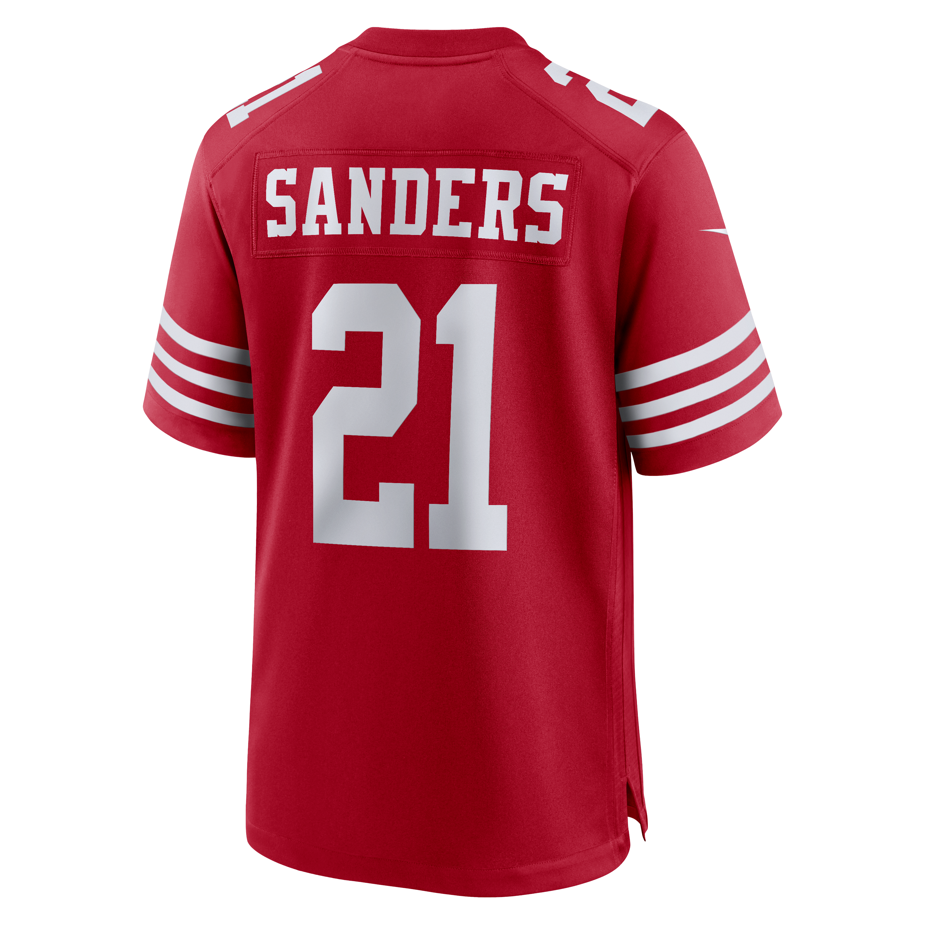 Deion Sanders Retired San Francisco 49ers Game Jersey Scarlet NFL Football Fan Wear Deion Sanders Retired