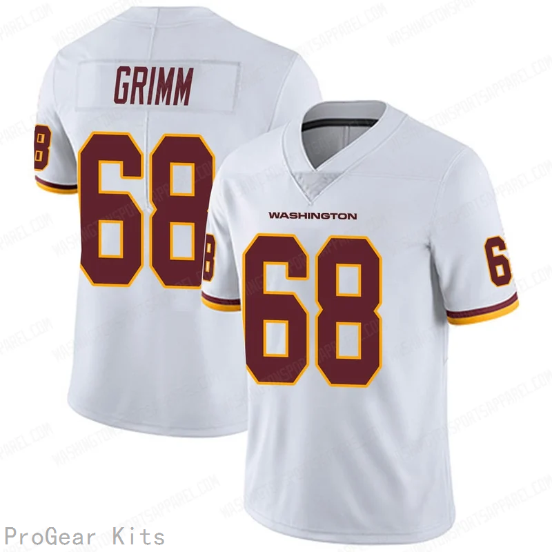 Russ Grimm Washington Commanders Jersey No.68 White NFL Football Fan Wear Russ Grimm