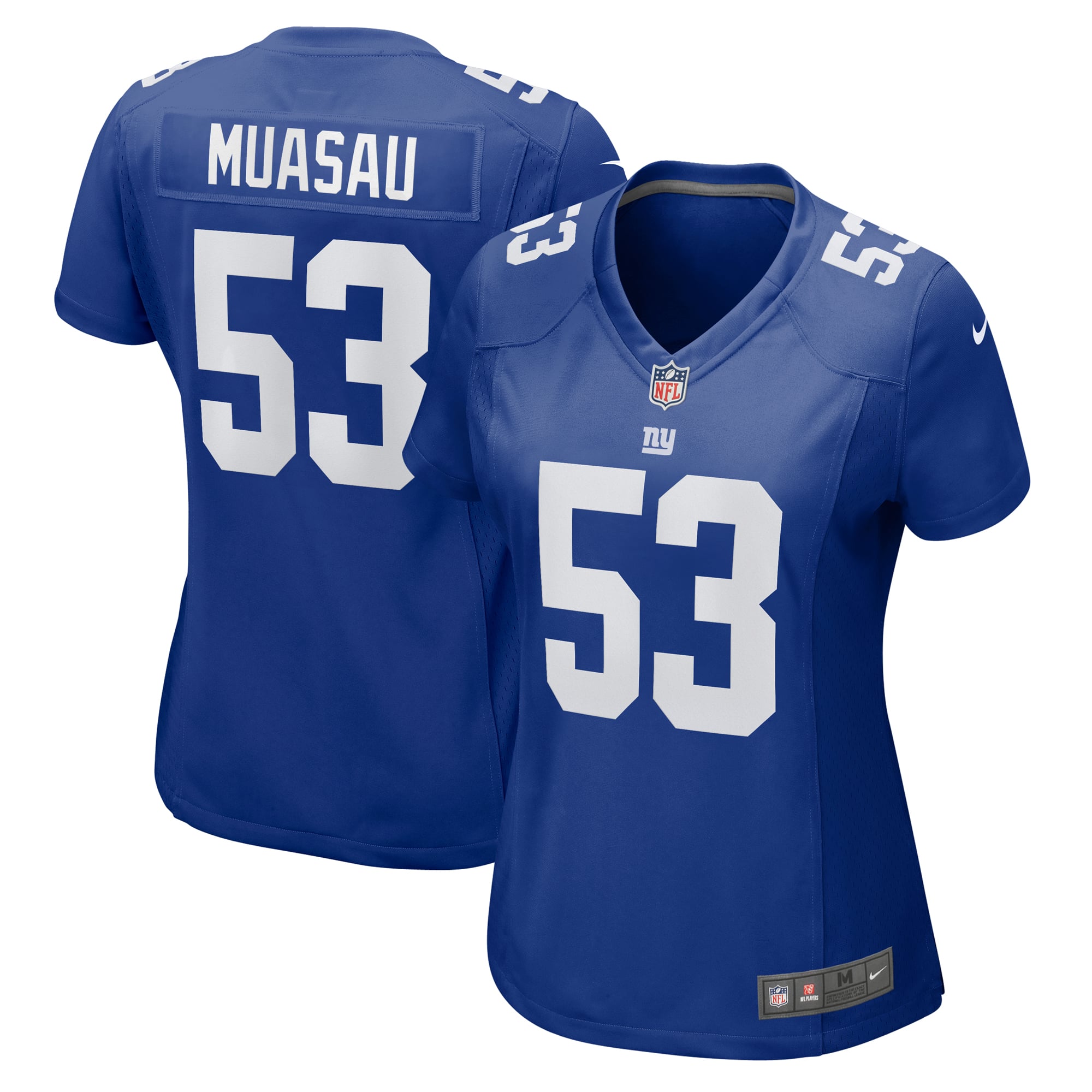 Darius Muasau New York Giants Game Jersey Royal NFL Football Fan Wear