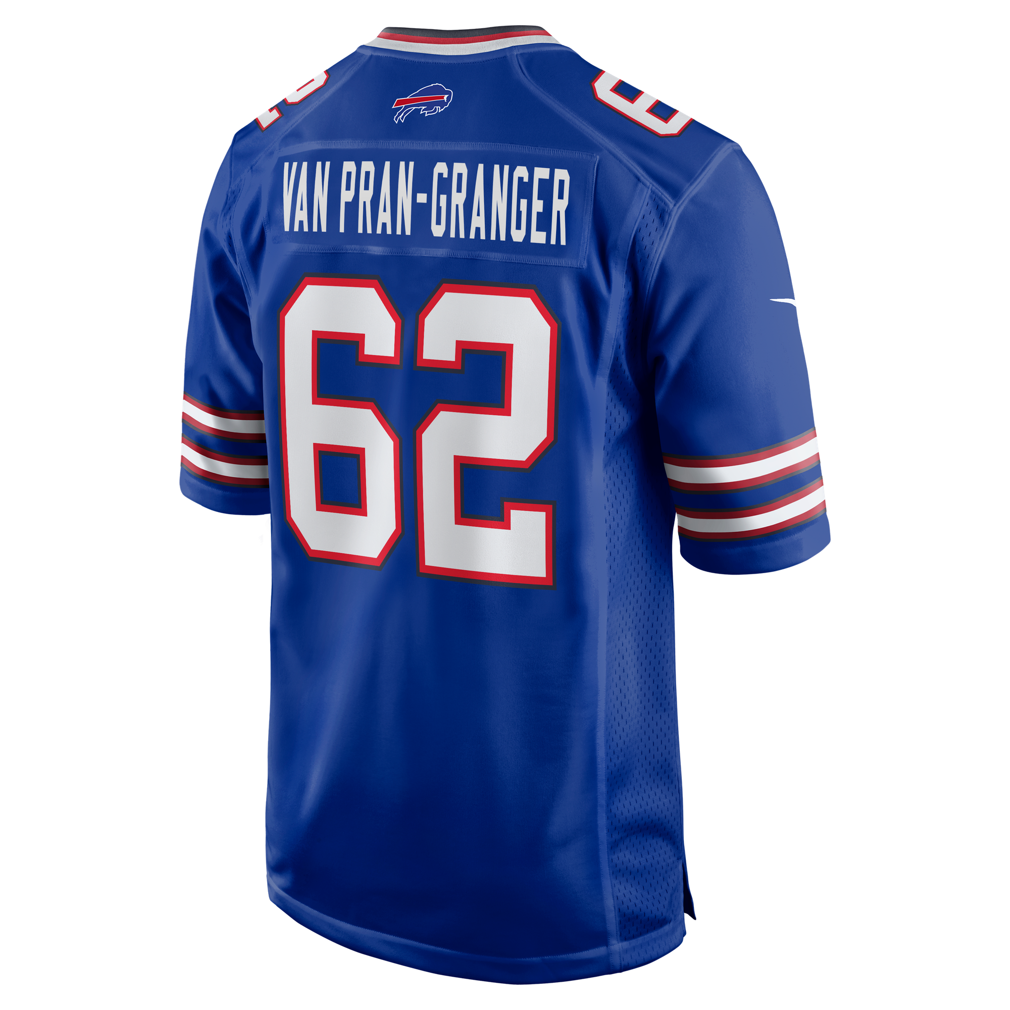 Sedrick Van Pran-Granger Buffalo Bills Game Jersey Royal NFL Football Fan Wear