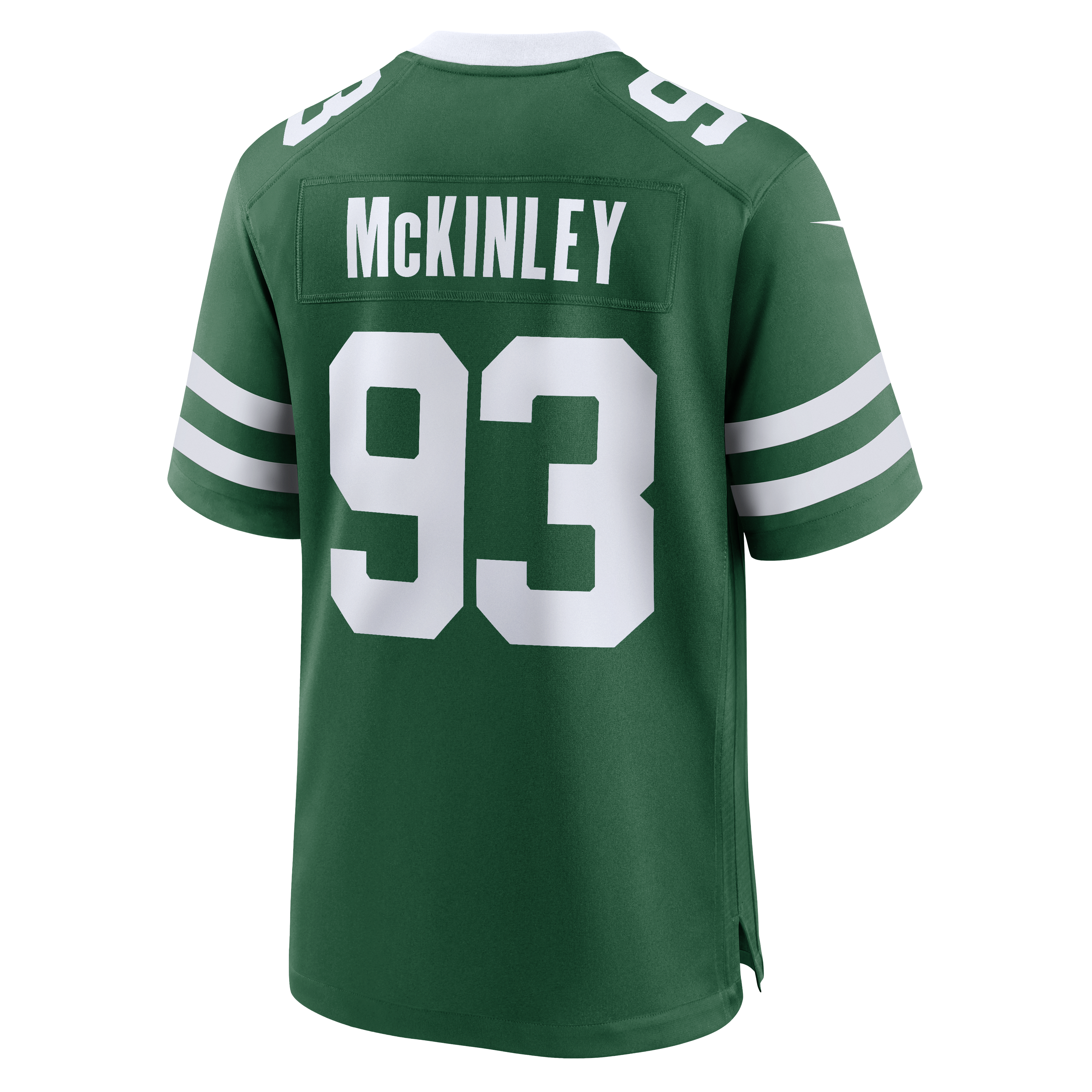 Takk McKinley New York Jets Game Jersey Green NFL Football Fan Wear Takk McKinley