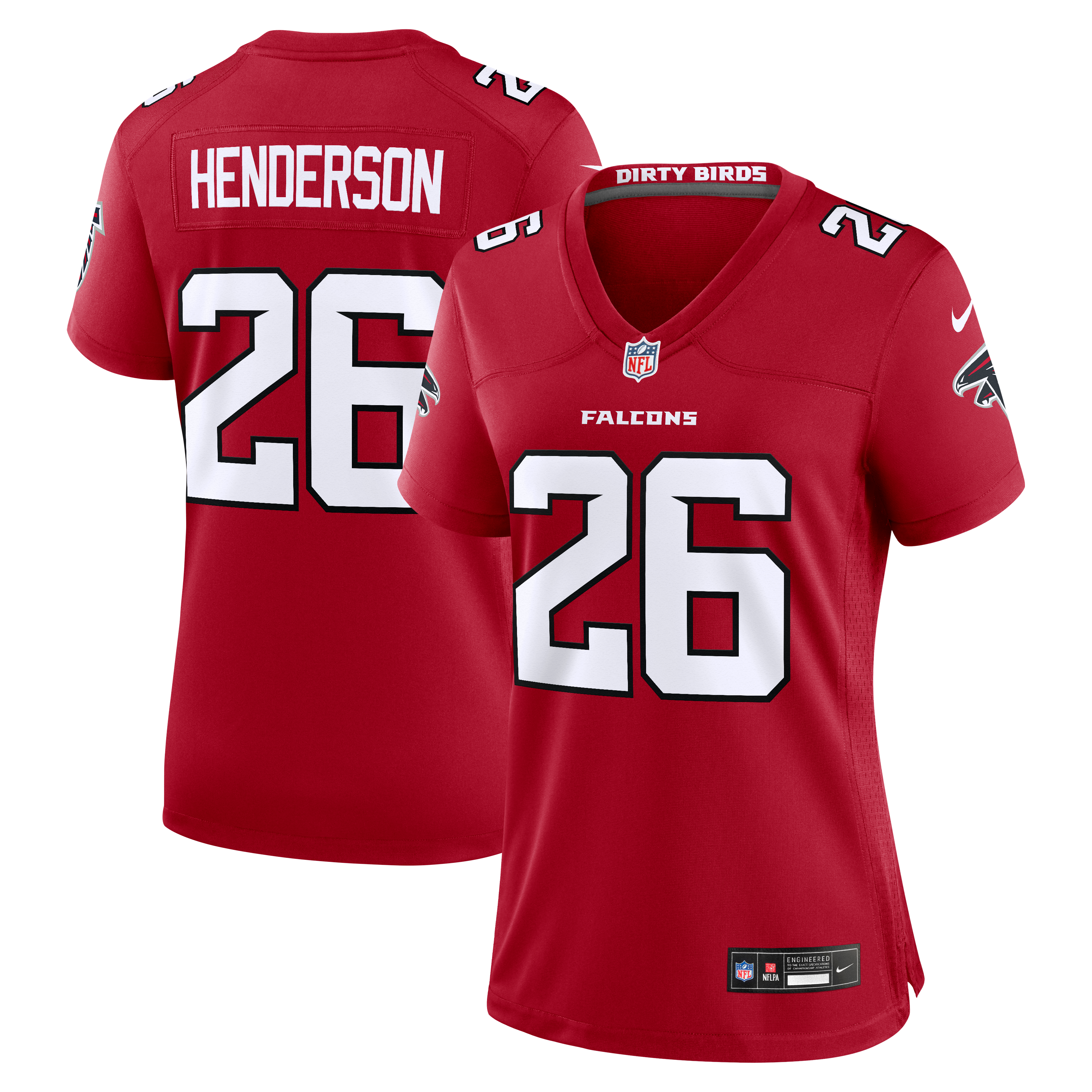 CJ Henderson Atlanta Falcons Game Jersey Red NFL Football Fan Wear