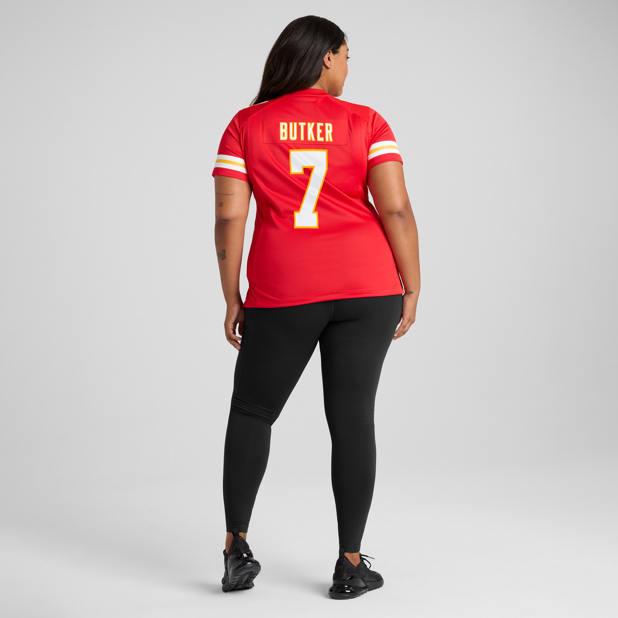 Harrison Butker Kansas City Chiefs Game Jersey Red NFL Football Fan Wear