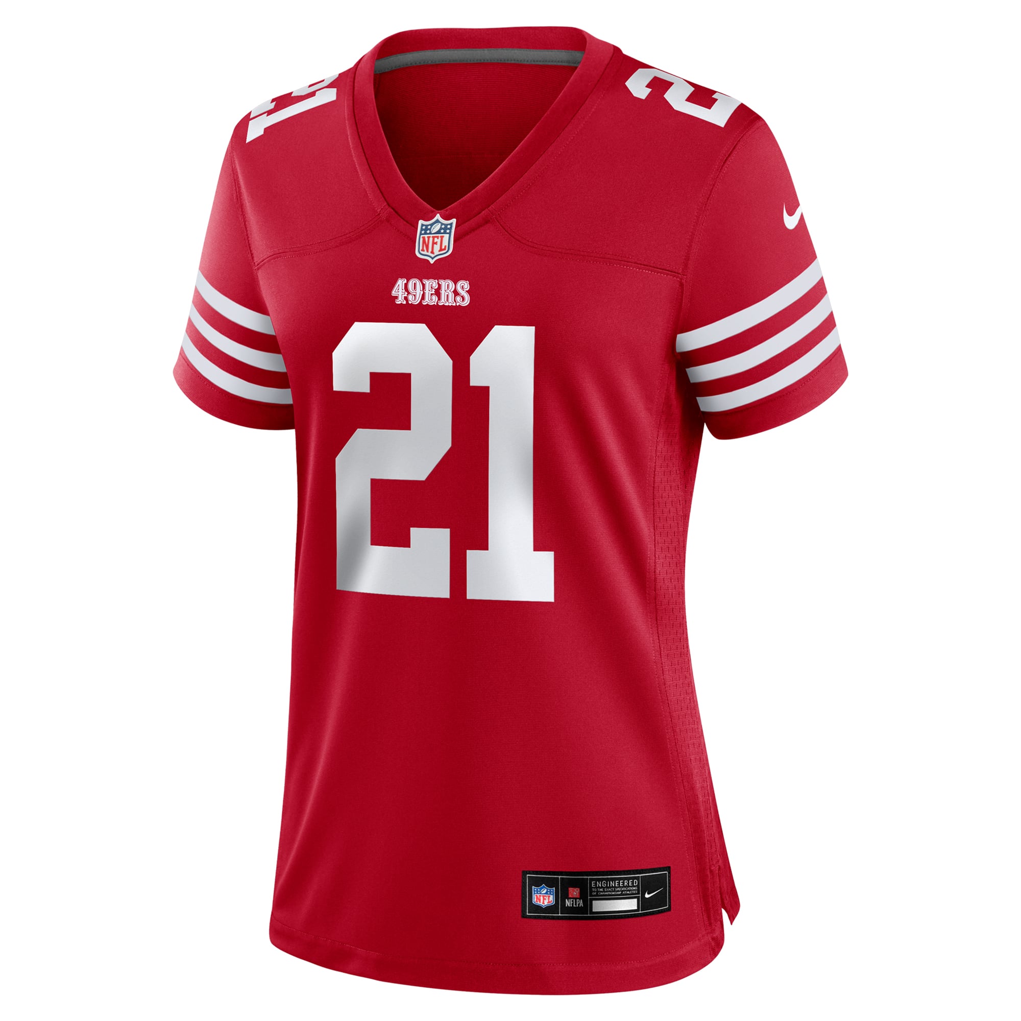 Deion Sanders Retired San Francisco 49ers Game Jersey Scarlet NFL Football Fan Wear Deion Sanders Retired