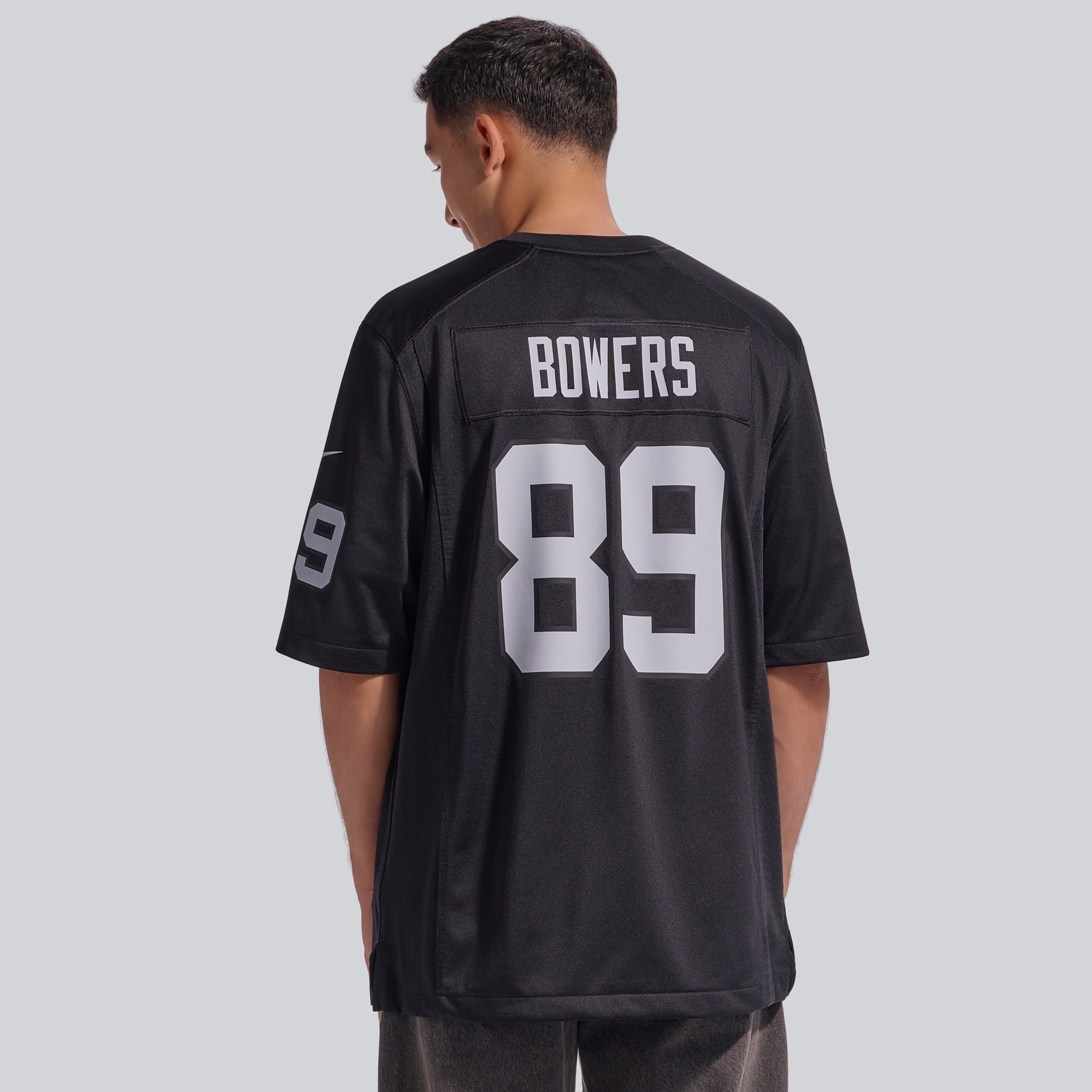 Brock Bowers Las Vegas Raiders Game Jersey Black NFL Football Fan Wear Brock Bowers