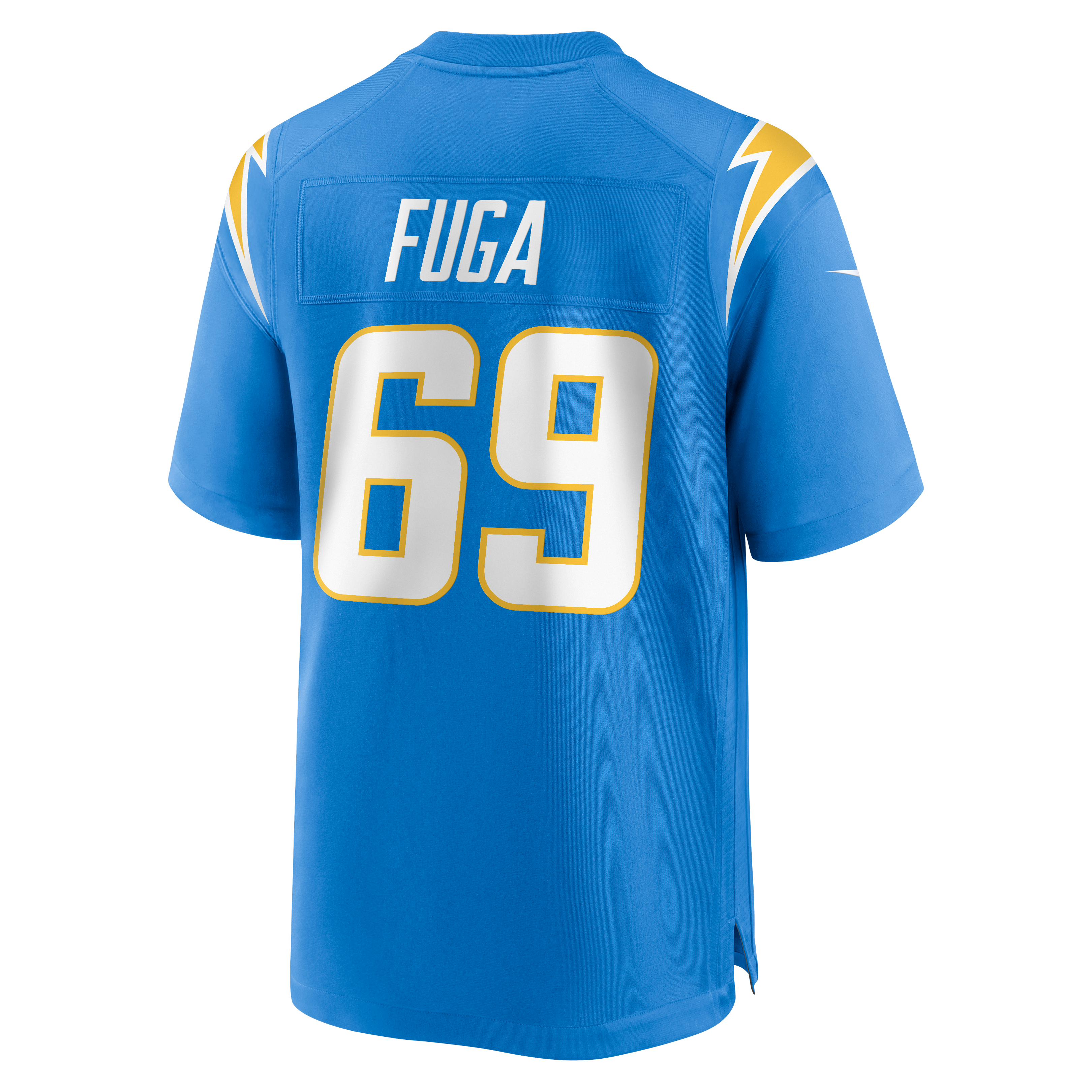 Josh Fuga Los Angeles Chargers Game Jersey Powder Blue NFL Football Fan Wear