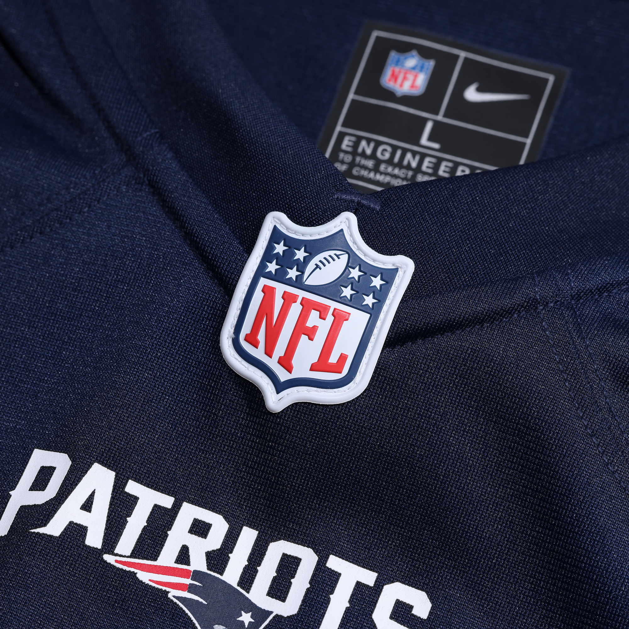 Caleb Lomu New England Patriots Game Jersey Navy NFL Football Fan Wear