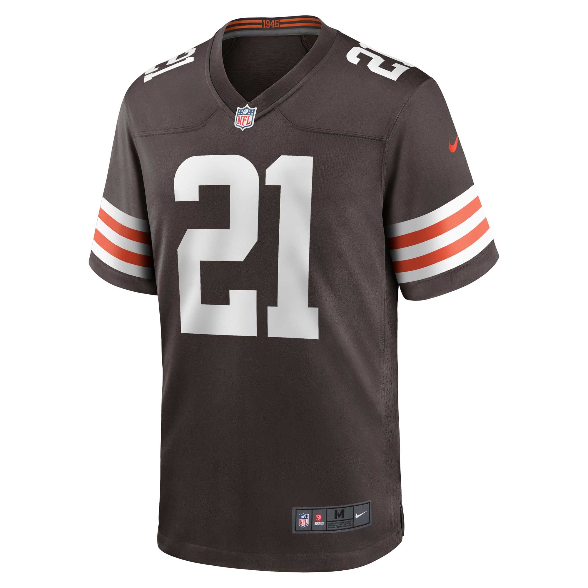 Denzel Ward Cleveland Browns Game Jersey Brown NFL Football Fan Wear