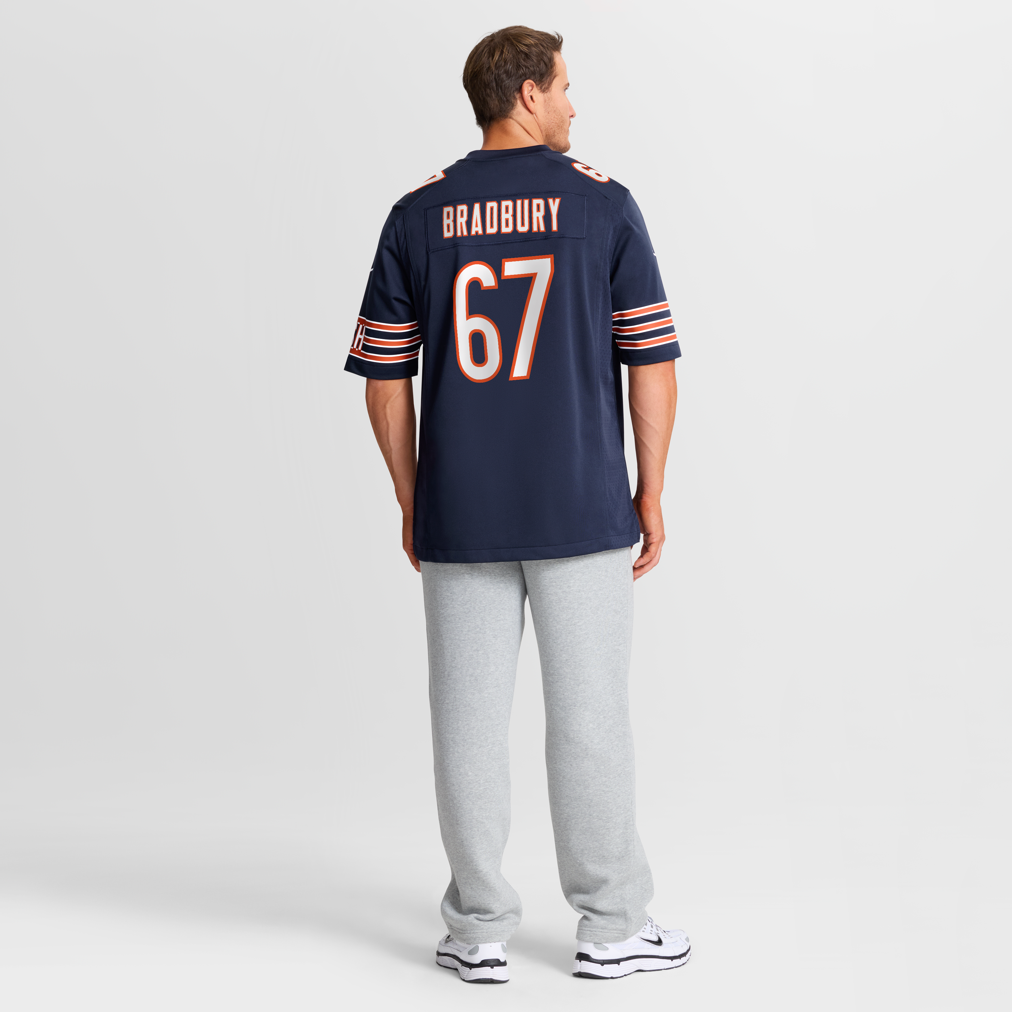 Garrett Bradbury Chicago Bears Game Jersey Navy NFL Football Fan Wear