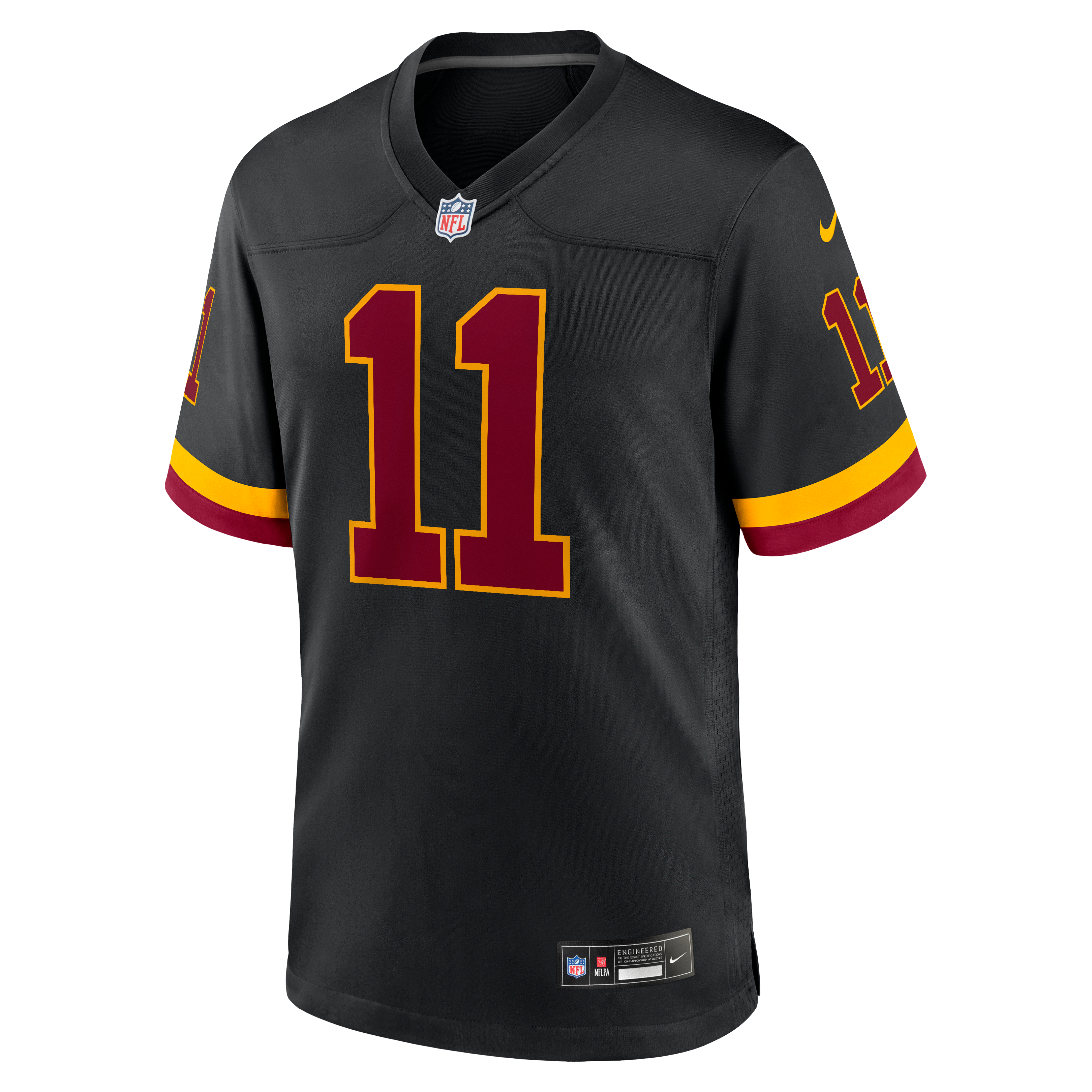 Luke McCaffrey Washington Commanders Game Jersey Black NFL Football Fan Wear