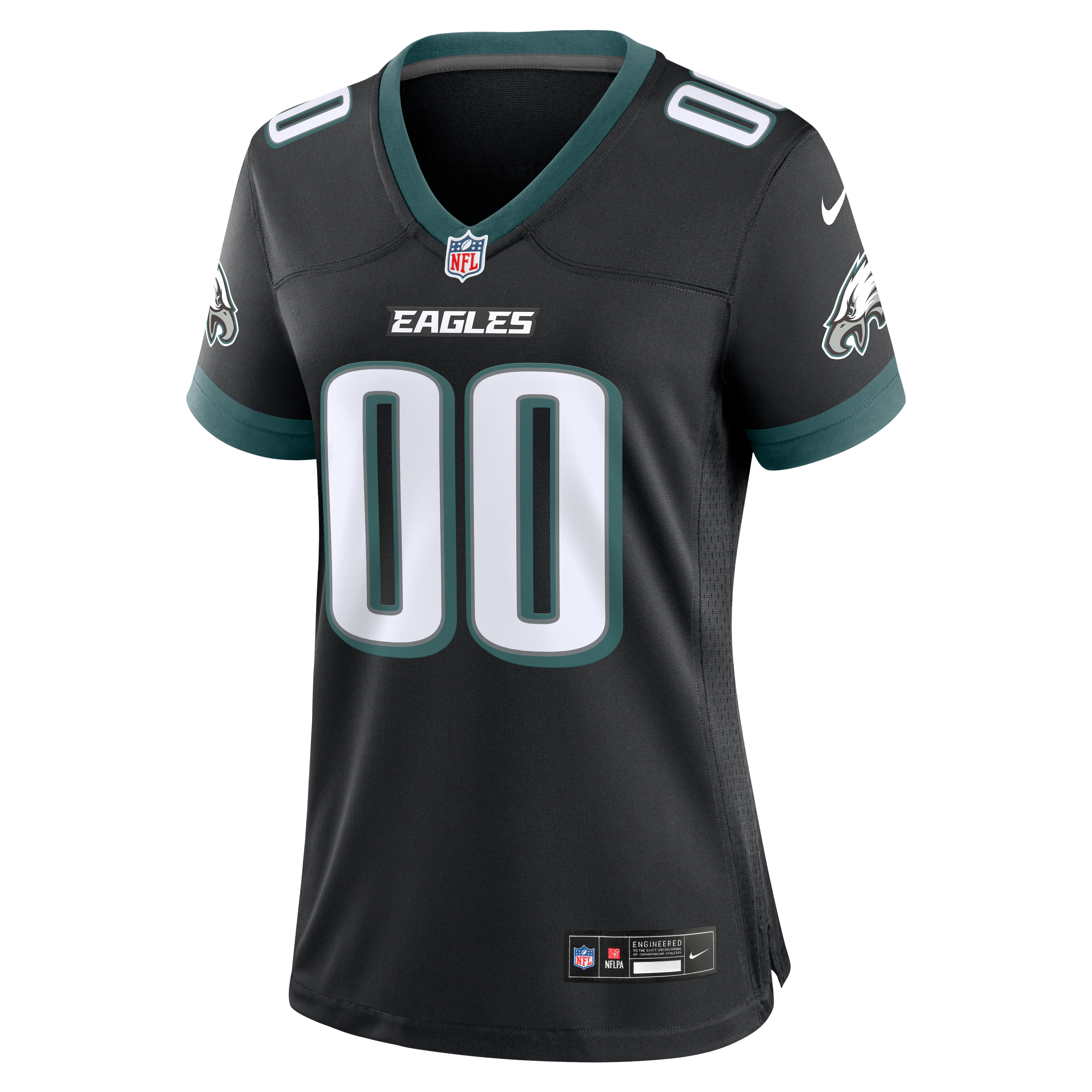 Philadelphia Eagles Game Jersey Black NFL Football Fan Wear Custom Number