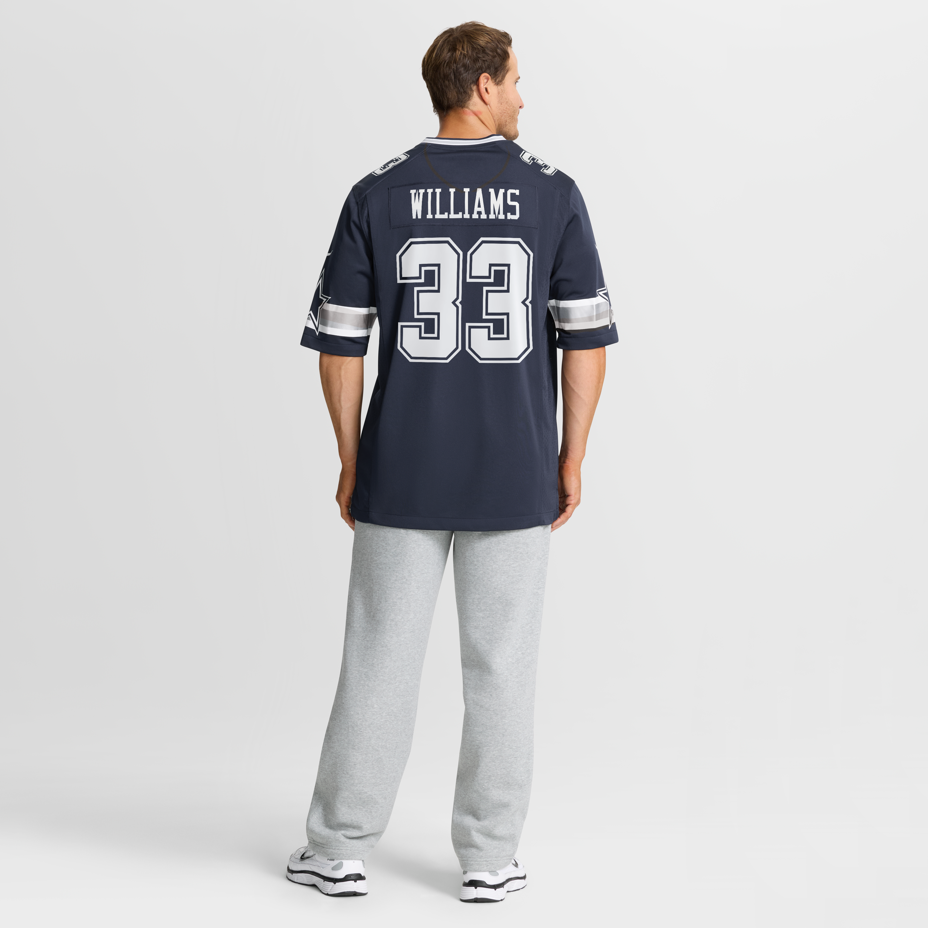 Javonte Williams Dallas Cowboys Game Jersey Navy NFL Football Fan Wear Javonte Williams