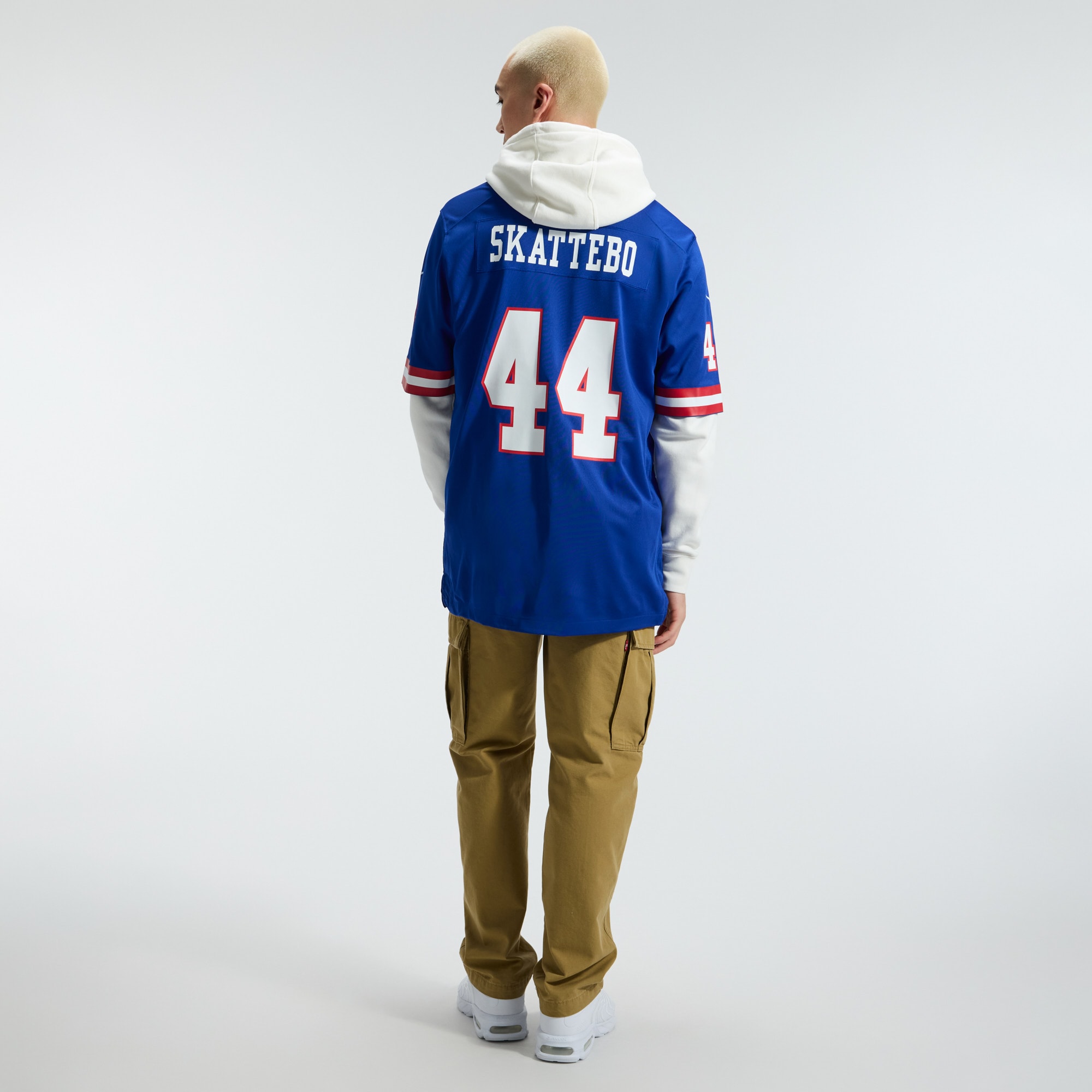 Cam Skattebo New York Giants Game Jersey Royal NFL Football Fan Wear Cam Skattebo