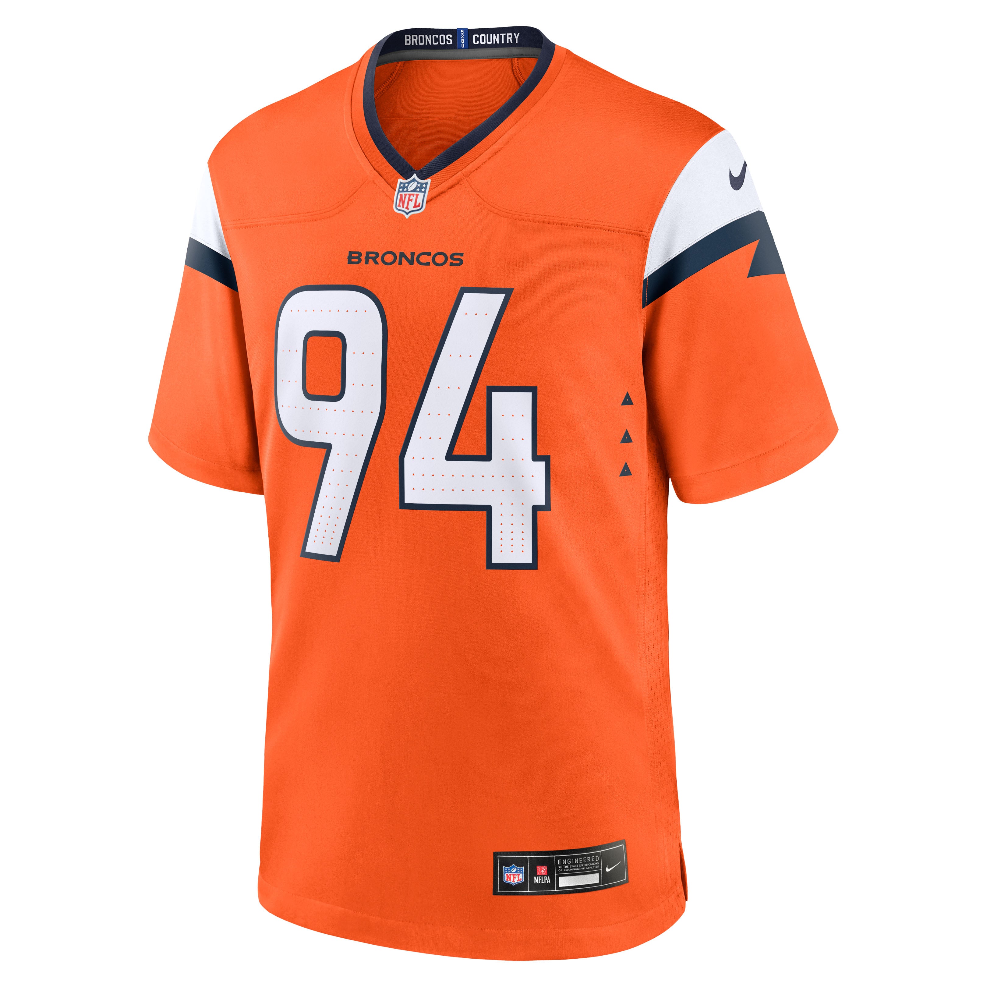 DeMarcus Ware Retired Denver Broncos Game Jersey Orange NFL Football Fan Wear
