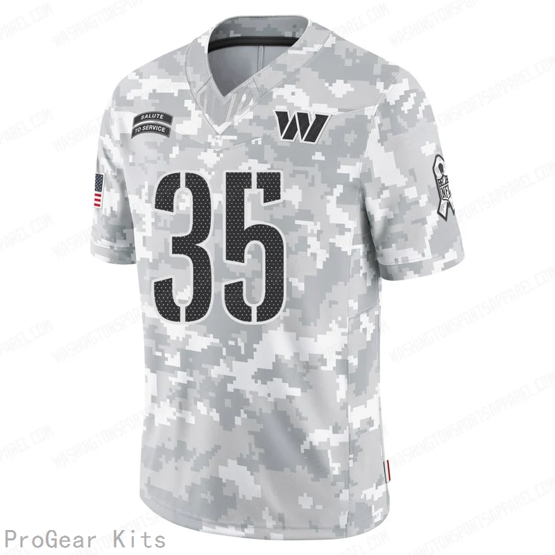 Percy Butler Washington Commanders Jersey No.35 Camo NFL Football Fan Wear Percy Butler