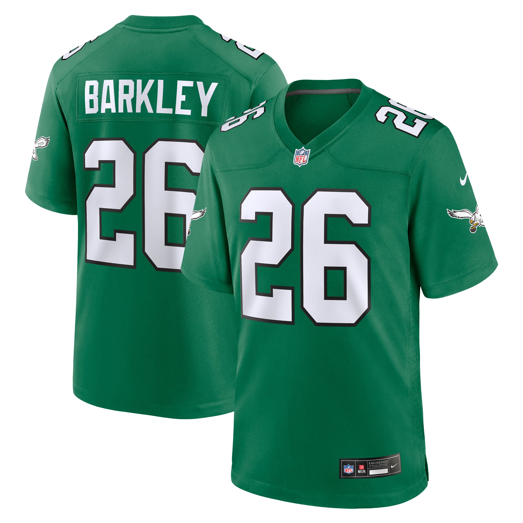 Kelly Saquon Barkley Philadelphia Eagles Alternate Jersey NFL Football Fan Wear