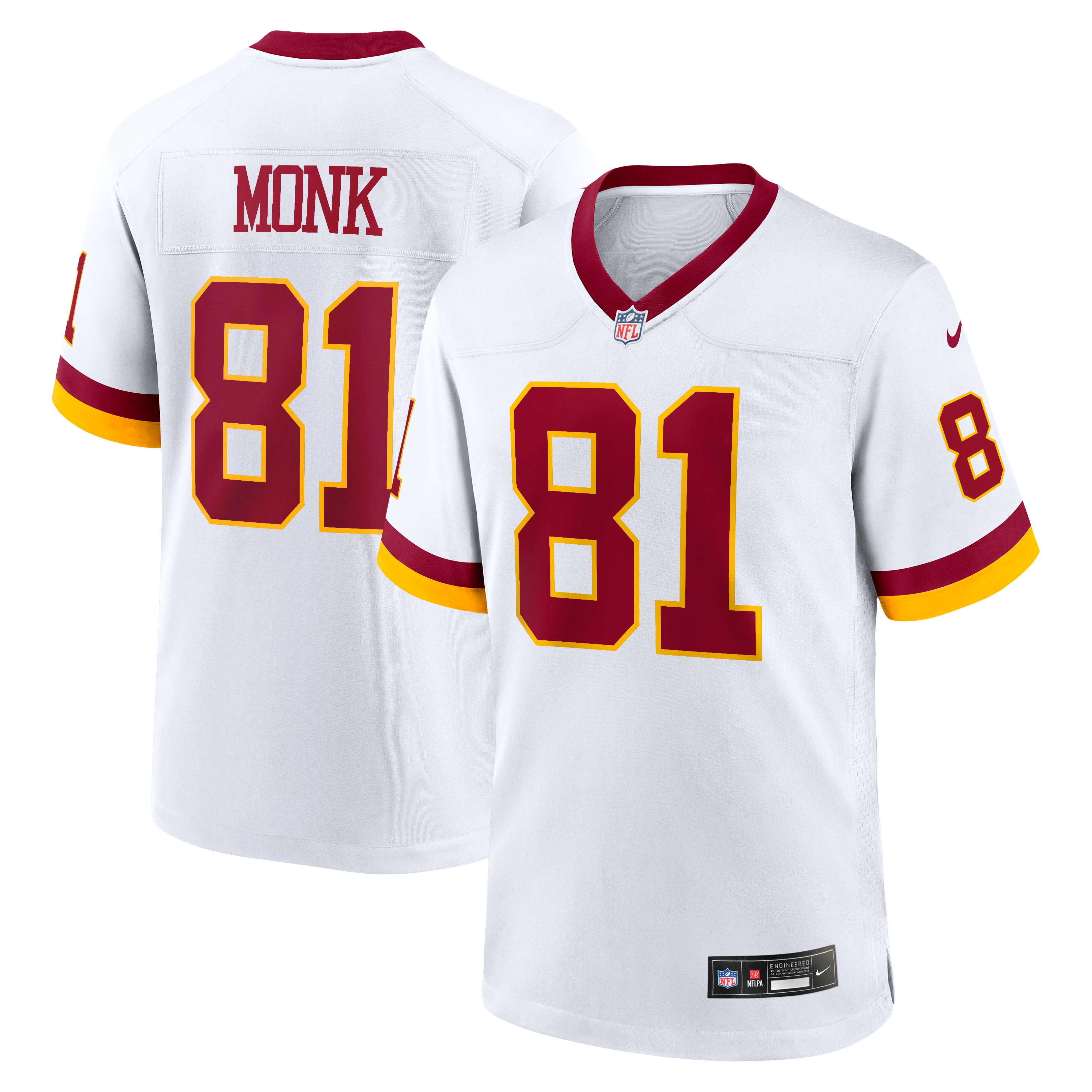 Art Monk Washington Commanders Game Jersey White NFL Football Fan Wear