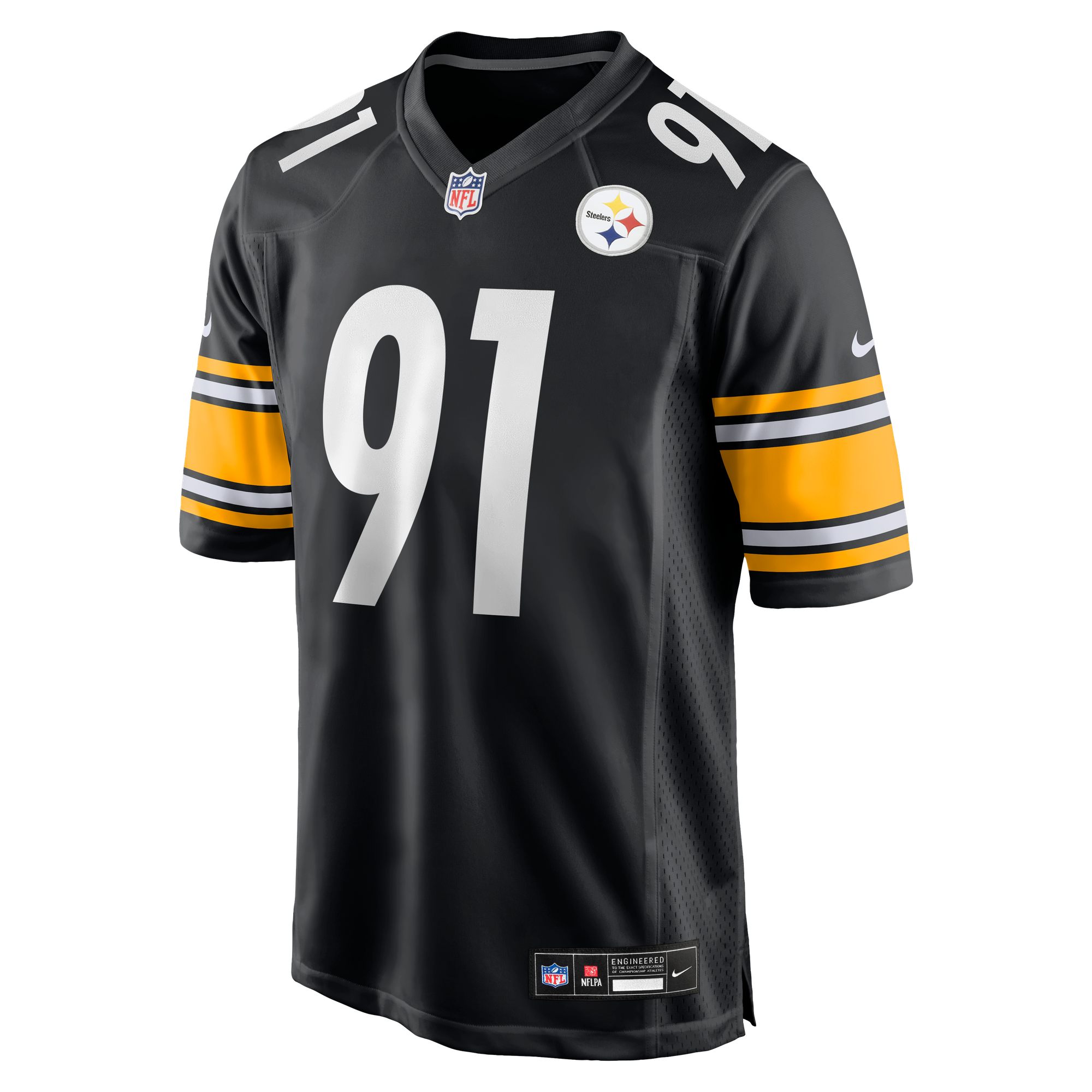 Logan Lee Pittsburgh Steelers Game Jersey Black NFL Football Fan Wear Logan Lee