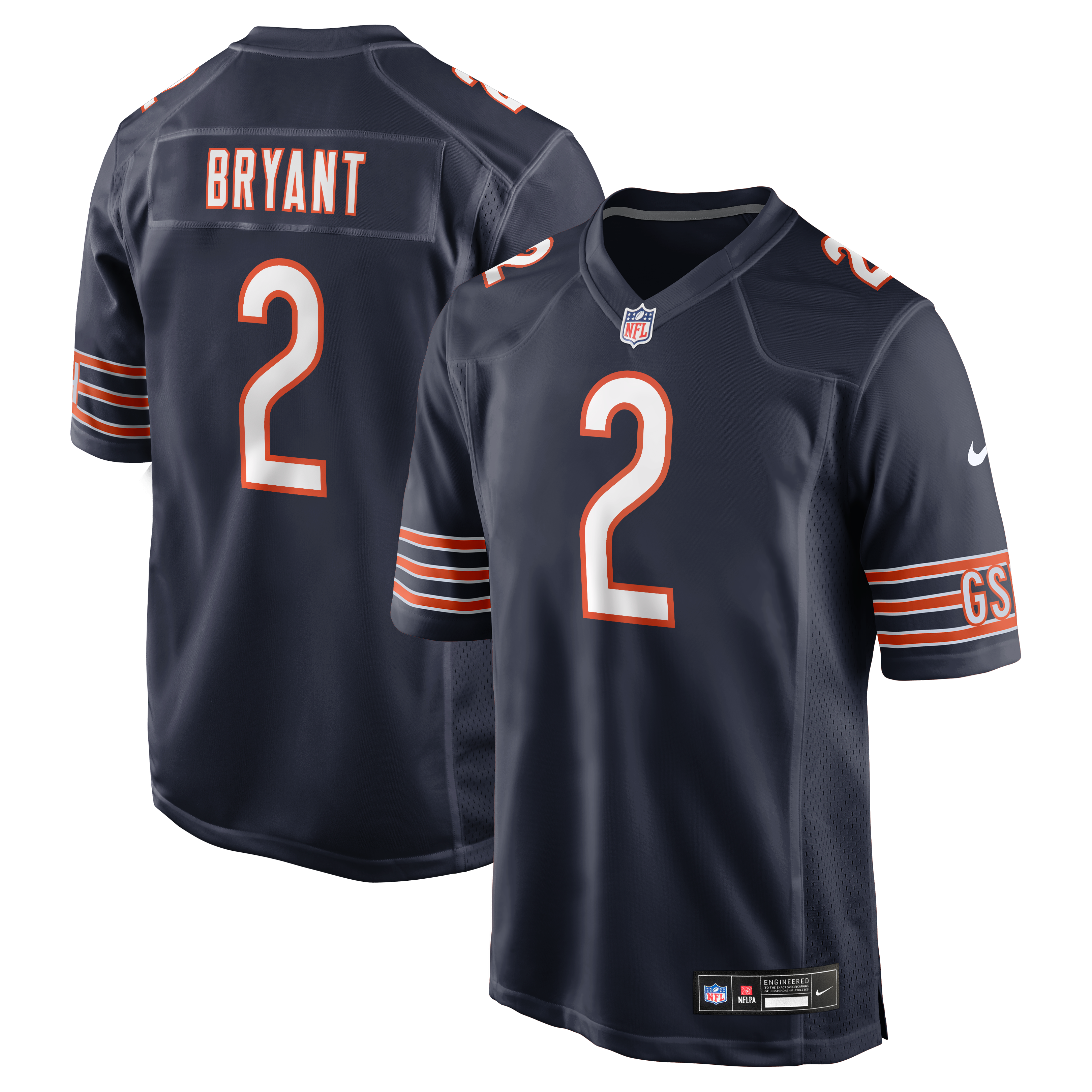Coby Bryant Chicago Bears Game Jersey Navy NFL Football Fan Wear