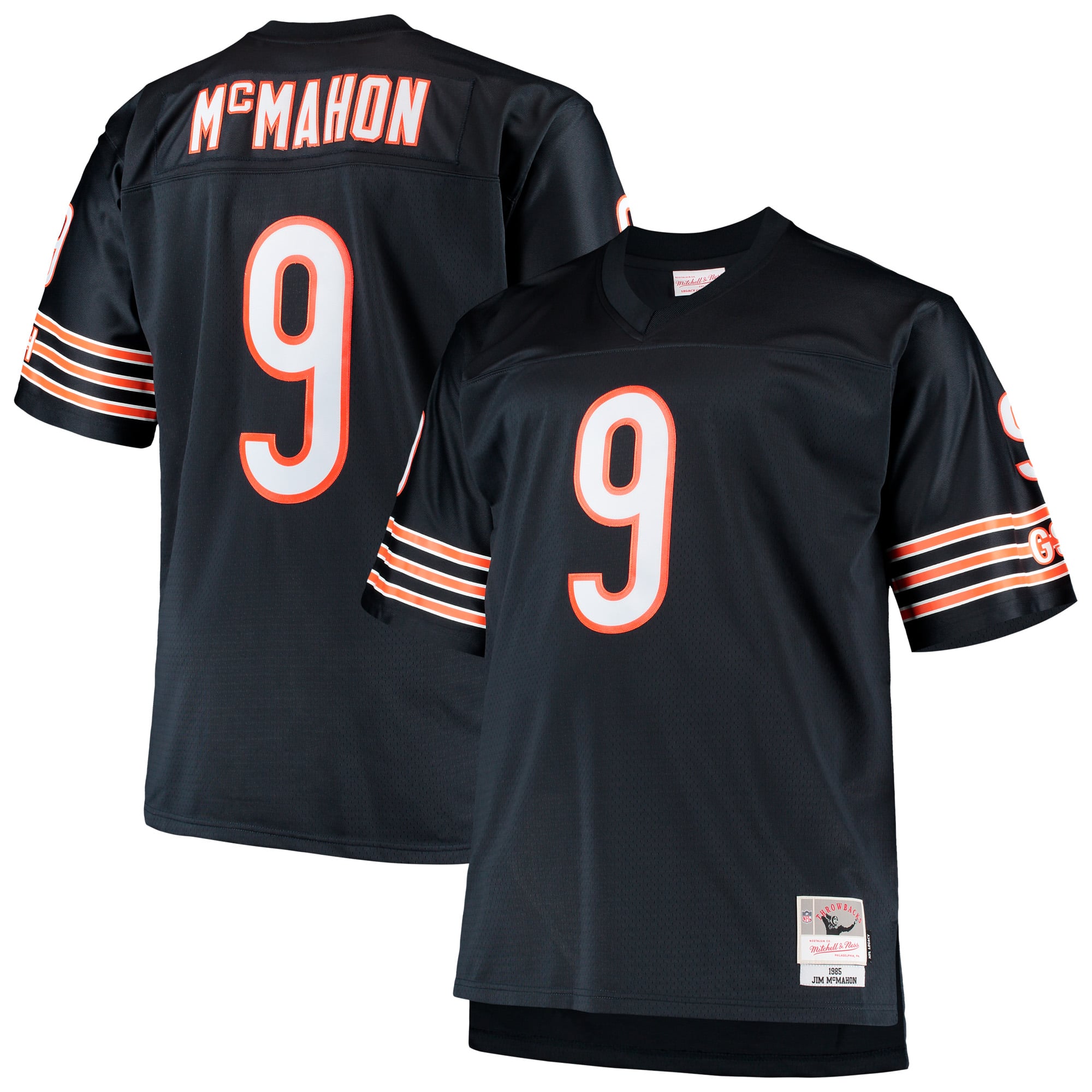 Jim McMahon Mitchell Chicago Bears Replica Jersey Navy NFL Football Fan Wear Jim McMahon Mitchell